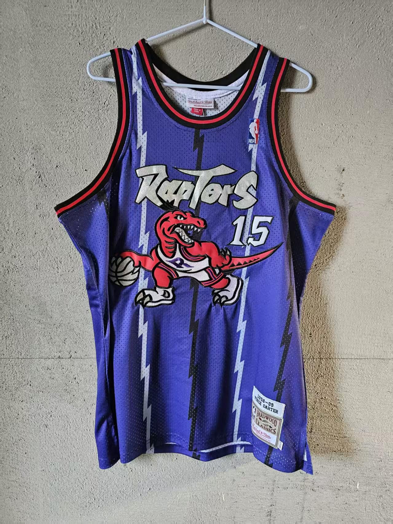 NBA Toronto Raptors Vince Carter Jersey Double Stitched Purpl L Size US L / EU 52-54 / 3 - 2 Thumbnail