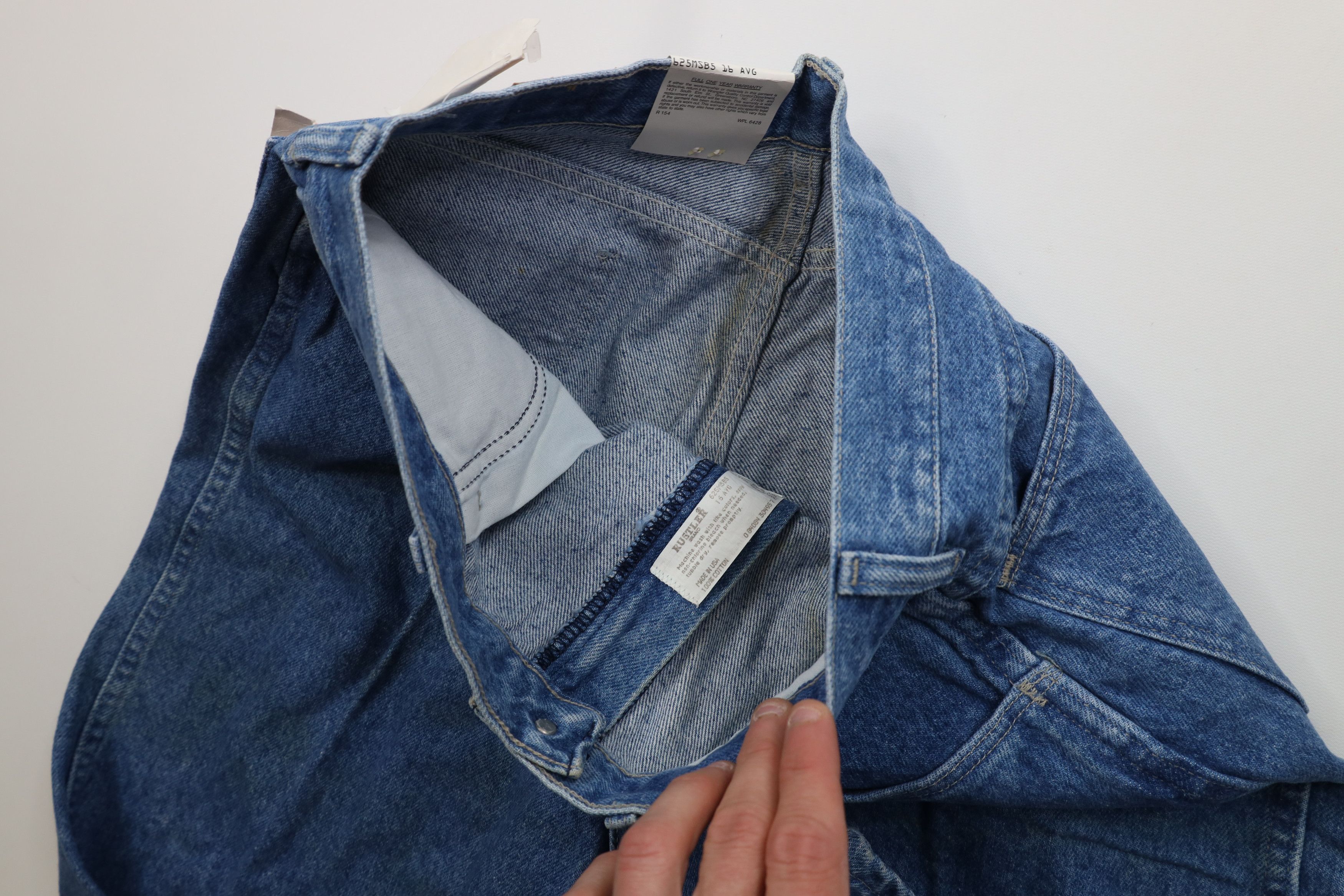 Vintage Deadstock Vintage 90s Streetwear Fit Denim Jeans Blue USA Size 38" / US 16 / IT 52 - 9 Thumbnail