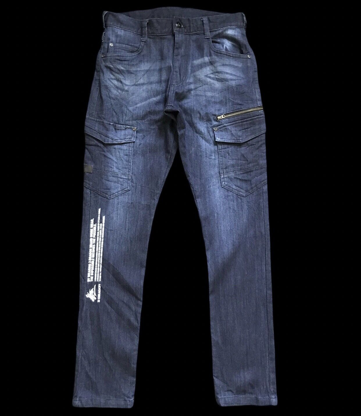 Japanese Brand CP204 ZDragon Japan Indigo Cordura Cargo Pant Size US 30 / EU 46 - 1 Thumbnail