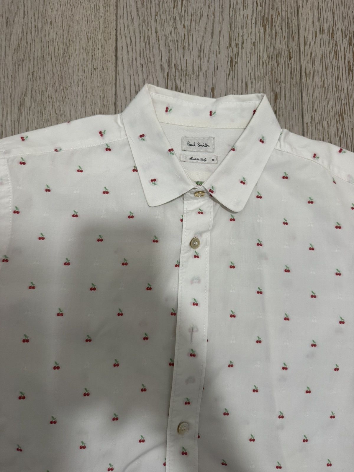 Paul Smith Paul Smith cherry button up shirt Size US M / EU 48-50 / 2 - 3 Thumbnail