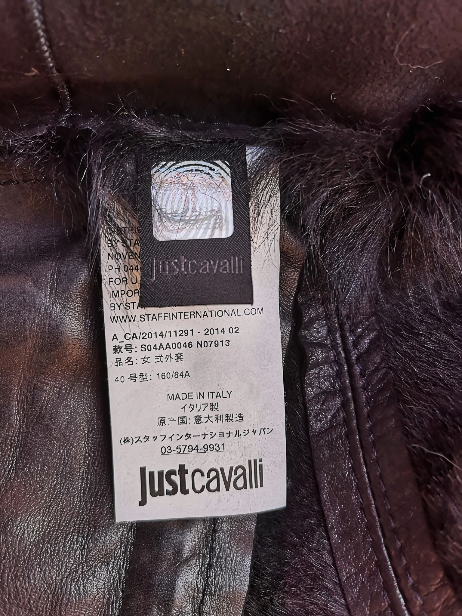 Roberto Cavalli RACCOON FUR LAMB LEATHER LONG COAT Size S / US 4 / IT 40 - 6 Thumbnail