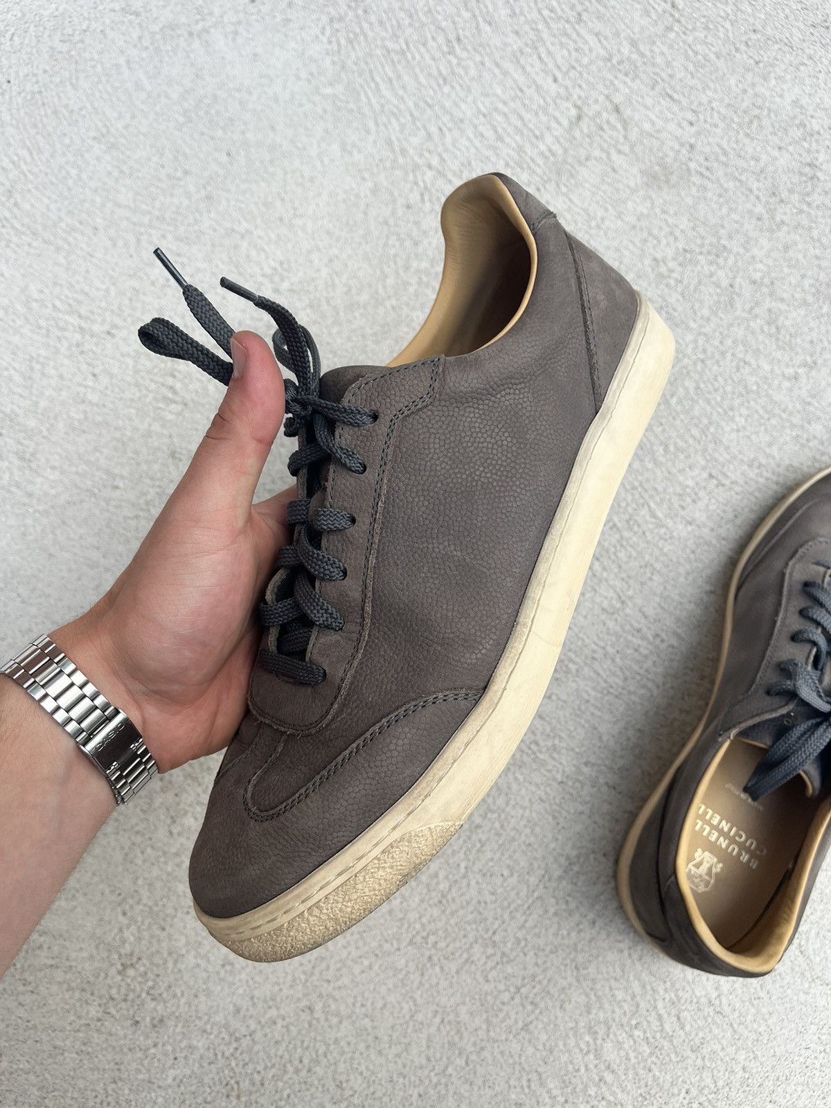 Brunello Cucinelli Brunello cucinelli Suede Sneaker GAT Size US 9 / EU 42 - 6 Thumbnail