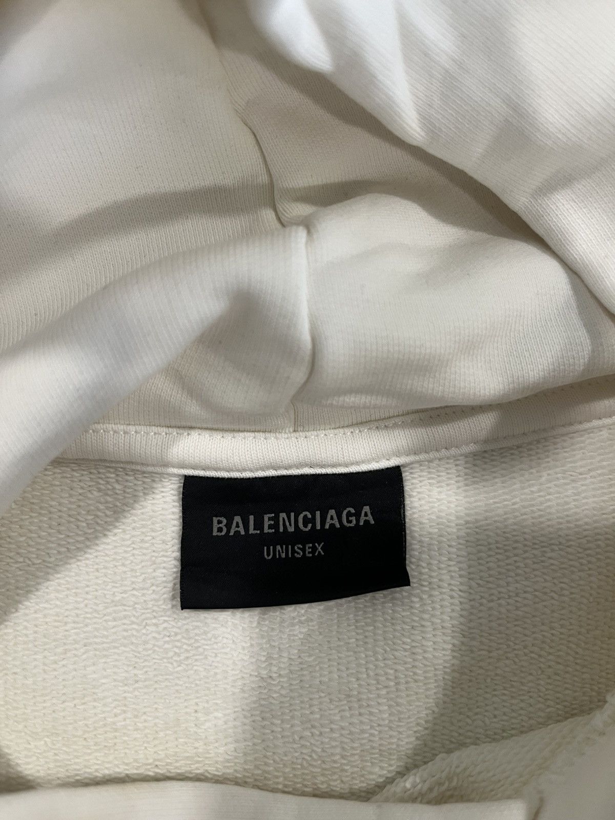 Balenciaga Balenciaga Champ Elysees white hoodie Size US M / EU 48-50 / 2 - 5 Thumbnail