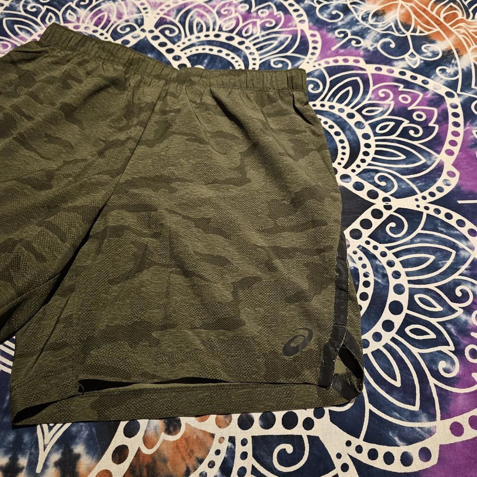 Designer Men's Asics Men's Camo Gym Shorts Size US 32 / EU 48 - 3 Thumbnail