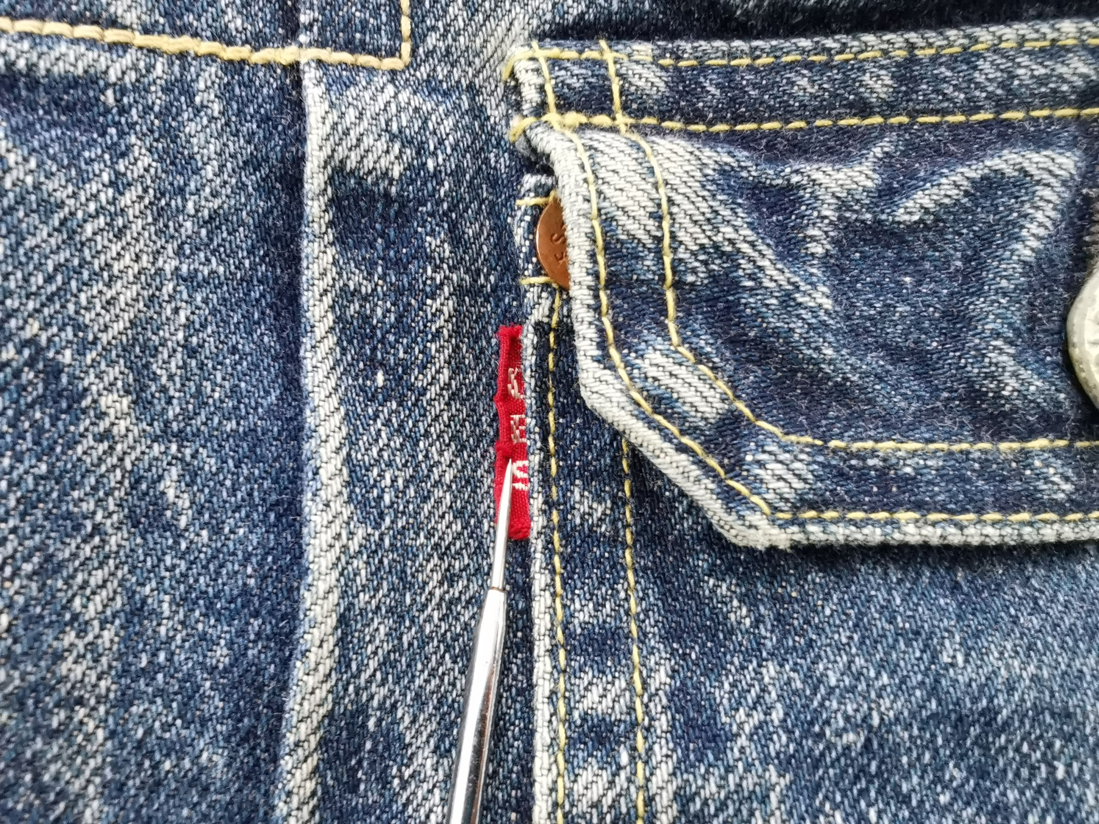 UES Clothing Vintage 90's UES Selvedge Denim Jeans Jacket Size S Size US S / EU 44-46 / 1 - 4 Thumbnail