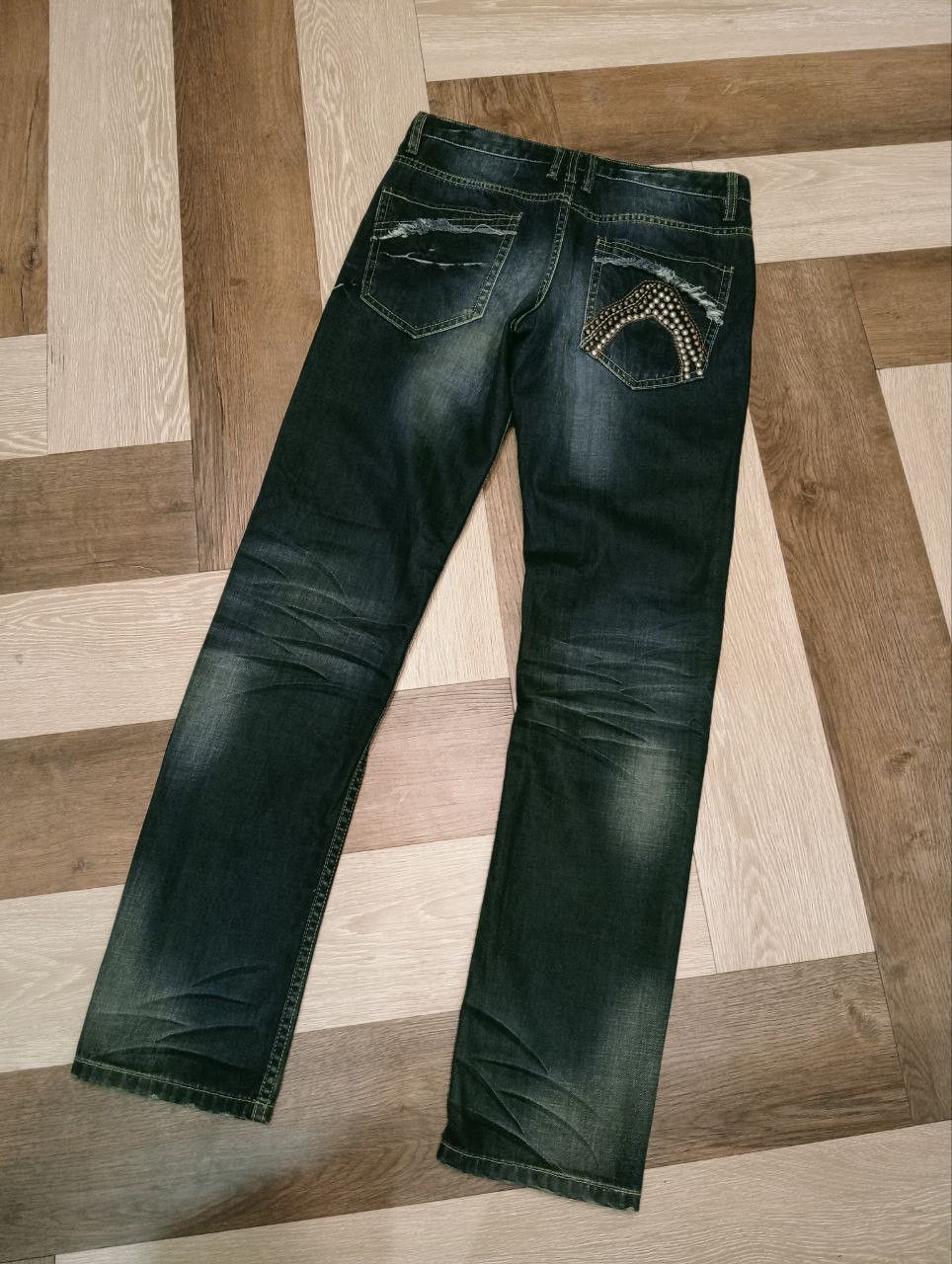Japanese Brand JAPANESE SEMANTIC DESIGN DISTRESSED LOOK JEANS Size US 32 / EU 48 - 7 Thumbnail
