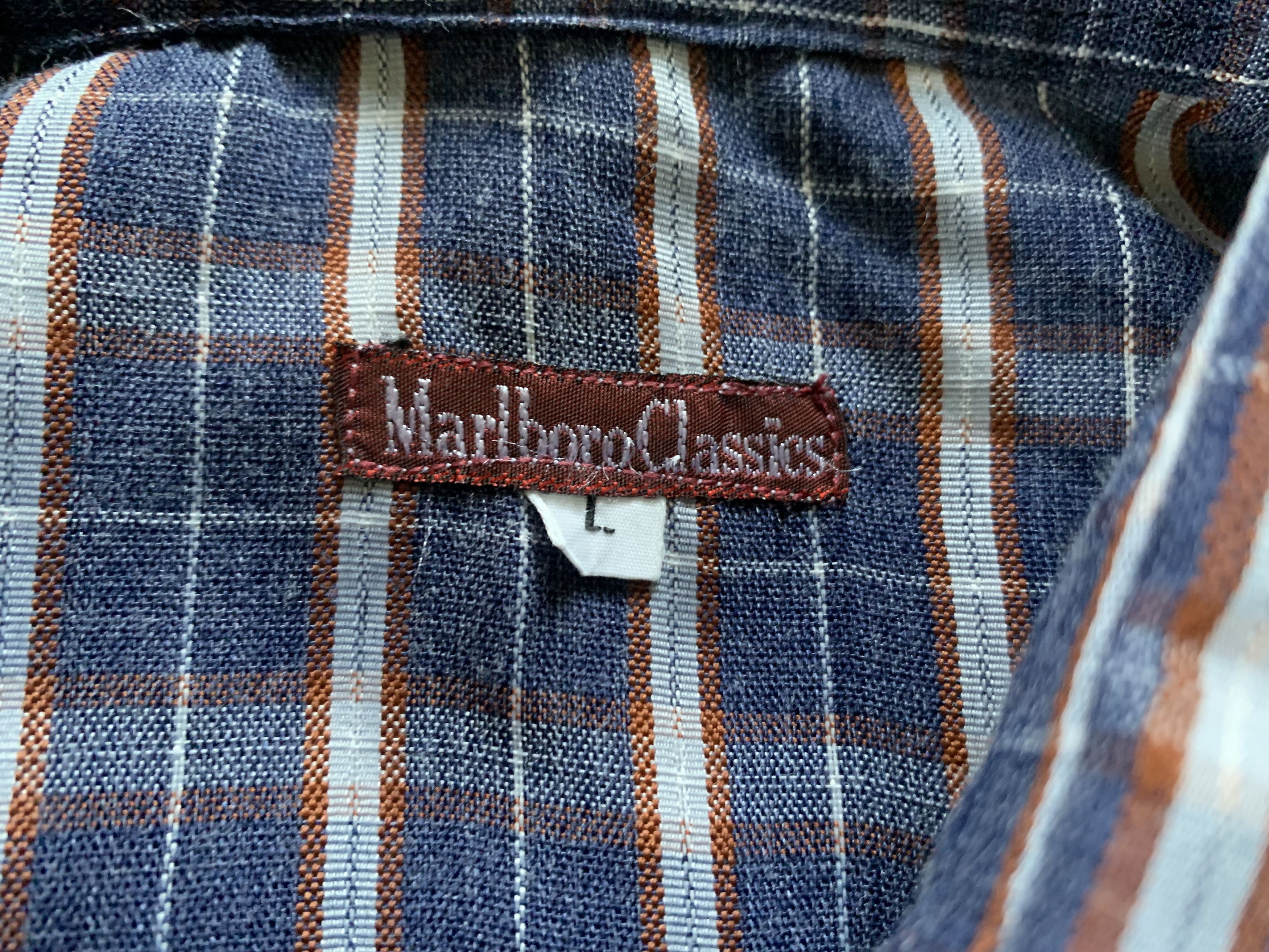 Marlboro Classics Marlboro Classics Vintage Plaid Long Sleeve Shirt Size US L / EU 52-54 / 3 - 5 Thumbnail