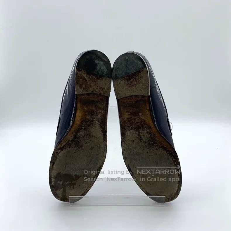 Gucci Gucci Dark blue patent leather sequin horse buckle casual Size US 5 / IT 35 - 5 Thumbnail