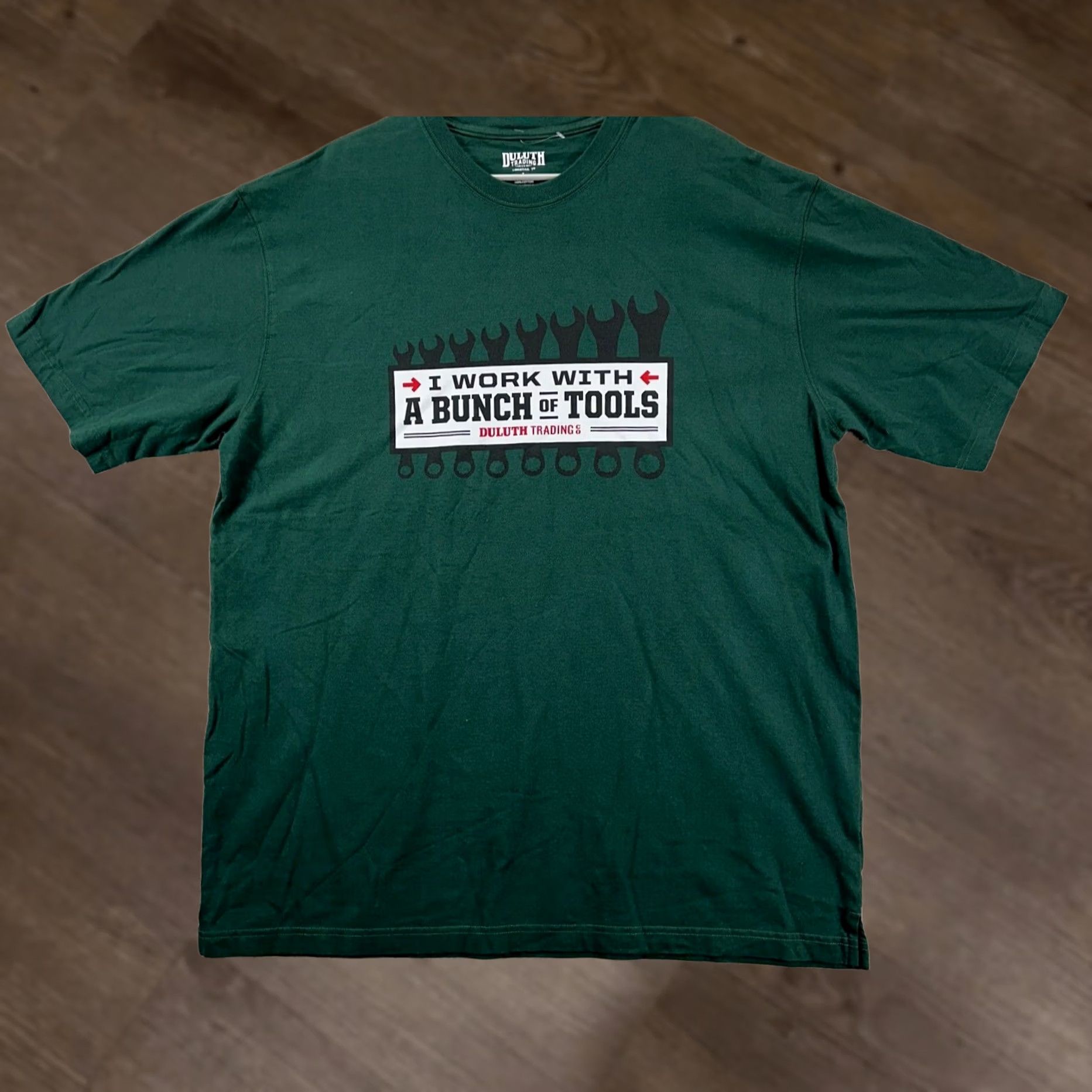 Duluth Trading Company Duluth Trading Co Shirt Mens Large Green Crew Neck T-Shirt Tee 100% Cotton Size US L / EU 52-54 / 3 - 1 Thumbnail