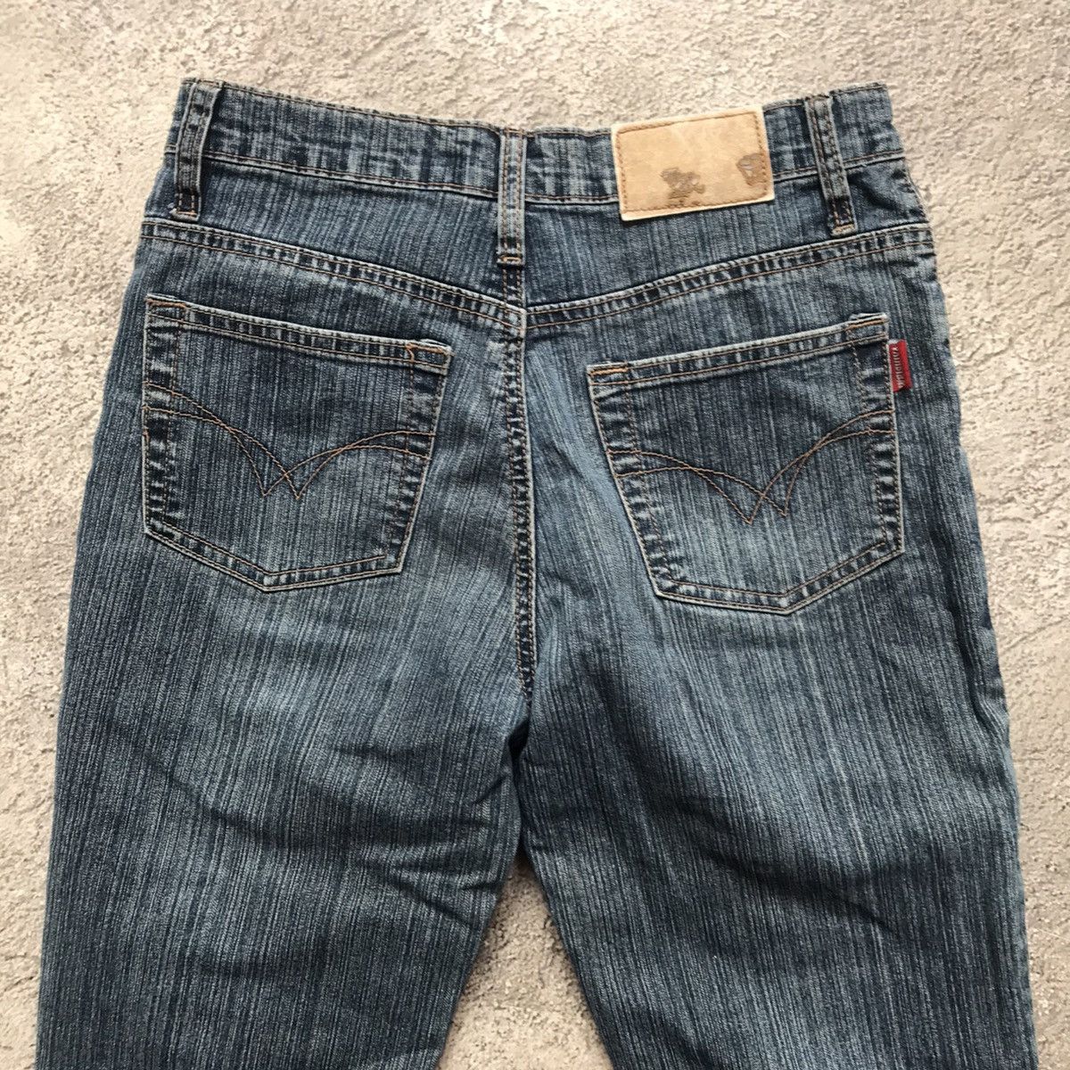 Vintage Vintage 90s Distressed Flared Jeans Low Rise Grunge Y2K 28 Size 28" / US 6 / IT 42 - 6 Thumbnail