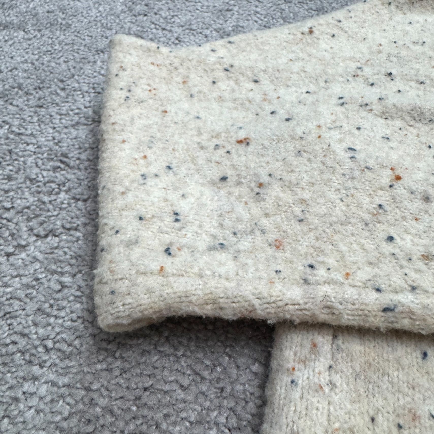 Vintage Universal Thread Speckled Cropped Pullover Sweater Womens M Oatmeal Cream Size M / US 6-8 / IT 42-44 - 5 Thumbnail