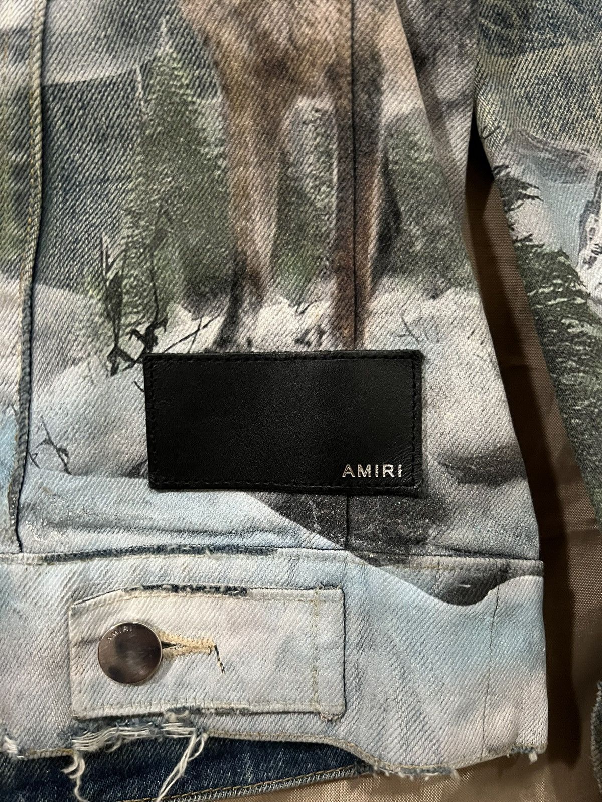 Amiri AMIRI Shearling Airbrush Trucker Jacket size XXL Size US XXL / EU 58 / 5 - 11 Thumbnail