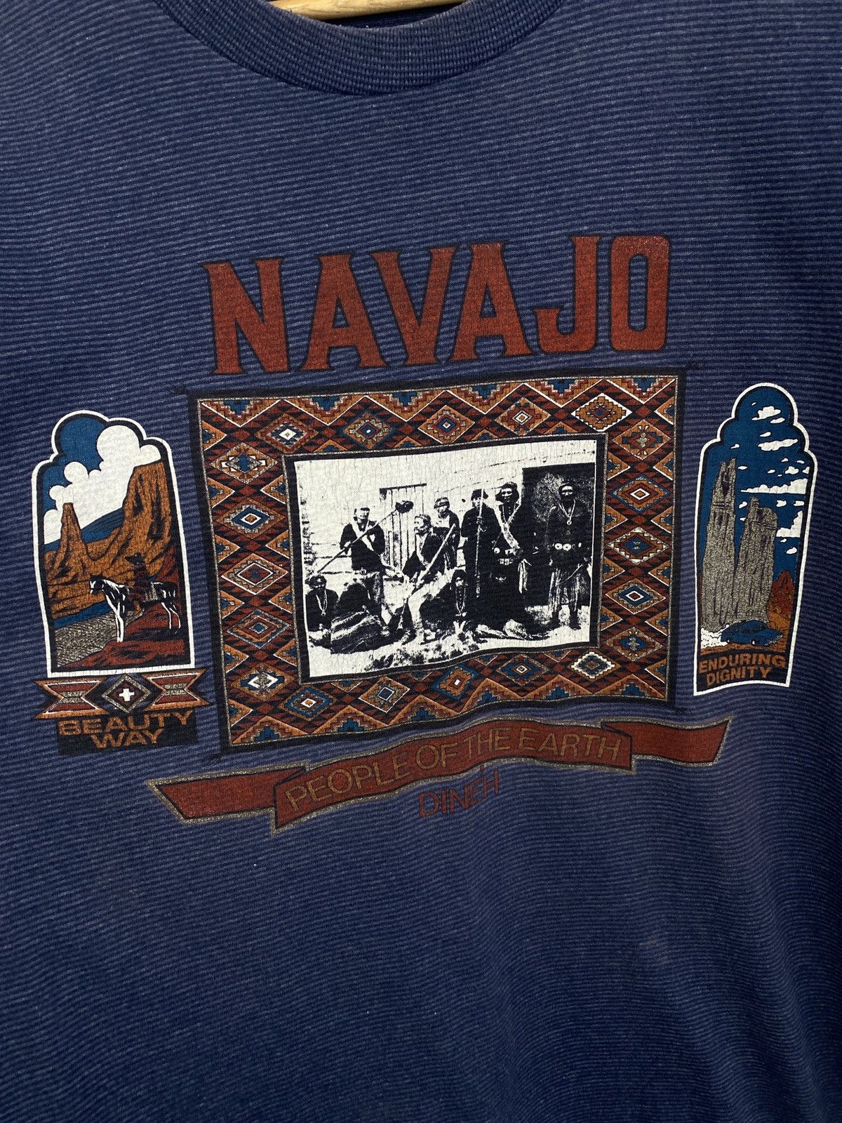Native 🇺🇸 Vintage 90s Navajo Indian people NATIVE AMERICAN SELFPHOTO Size US XL / EU 56 / 4 - 4 Thumbnail