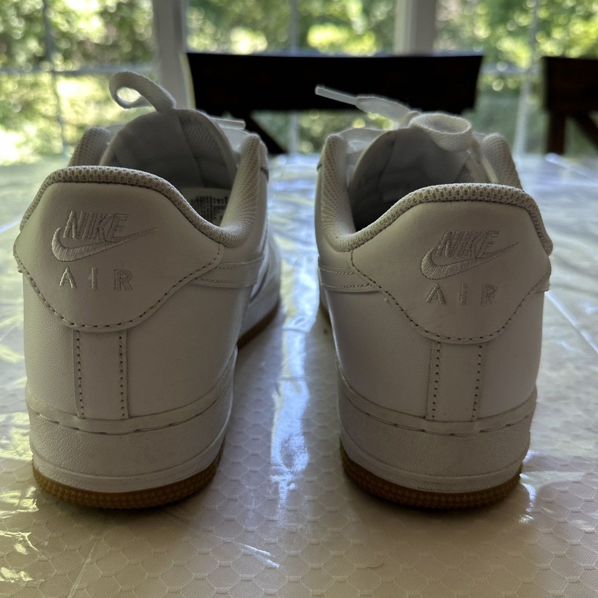 Nike Nike Men's Air Force 1 Low Gum Sneakers White Size US 8 / EU 41 - 5 Thumbnail