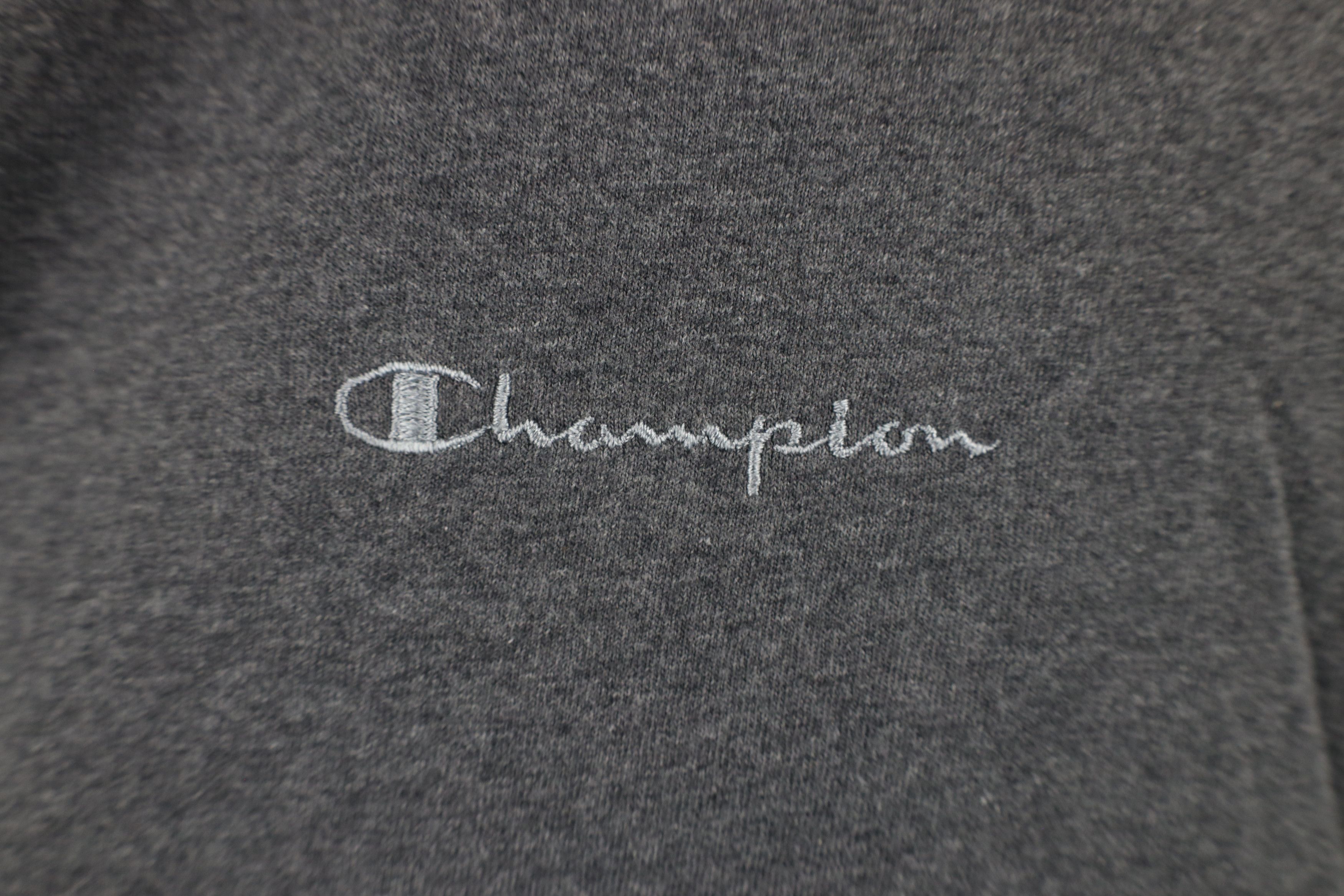 Champion × Vintage Vintage 90s Champion Spell Short Sleeve T-Shirt Heather Gray Size US XL / EU 56 / 4 - 4 Thumbnail