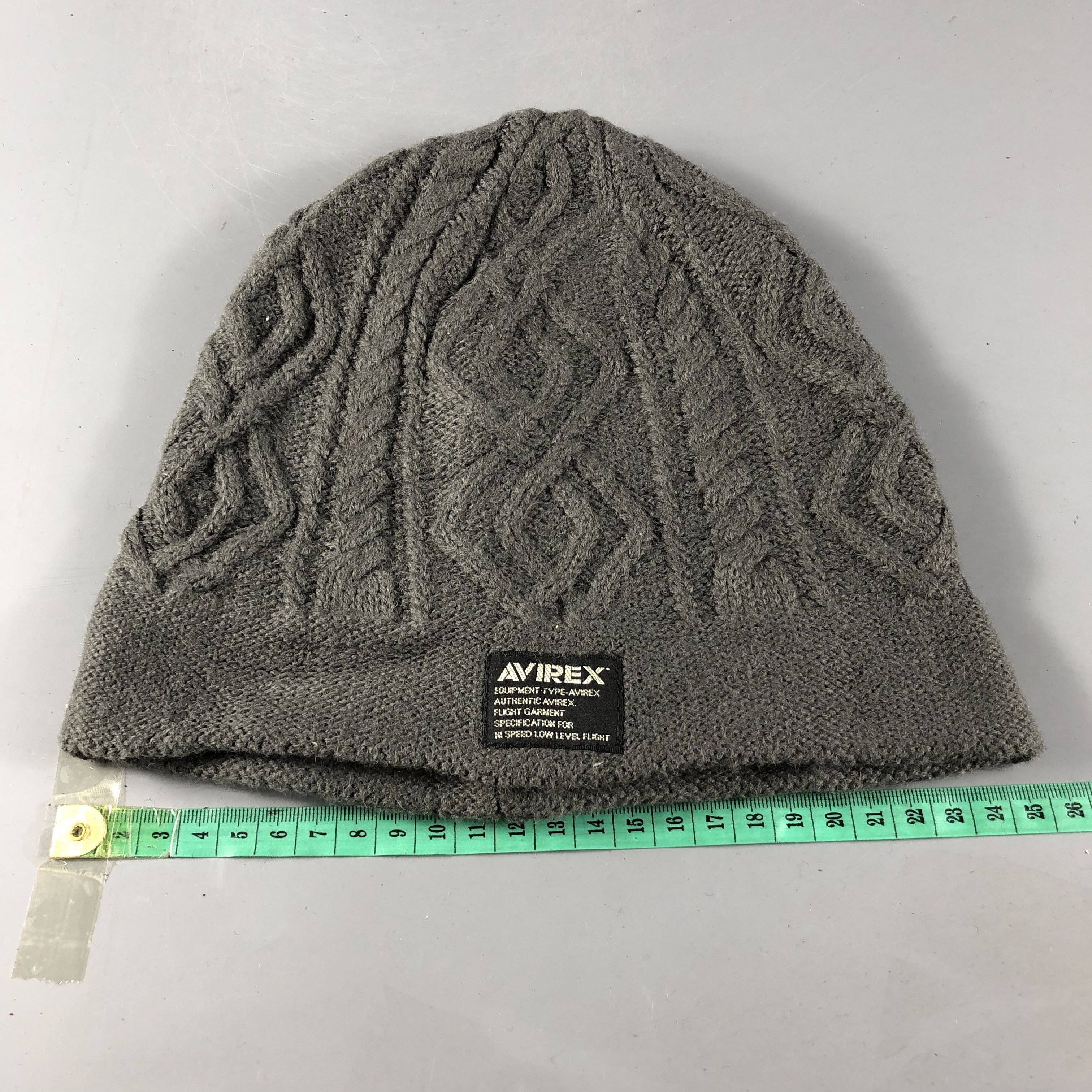 Avirex Avirex Military Spec Cable Knit Beanie Hat B581 Size ONE SIZE - 3 Thumbnail