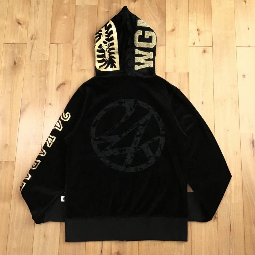Bape BAPE × 24karats Velour Shark Hoodie Velour Shark Pants Set Size US S / EU 44-46 / 1 - 3 Thumbnail