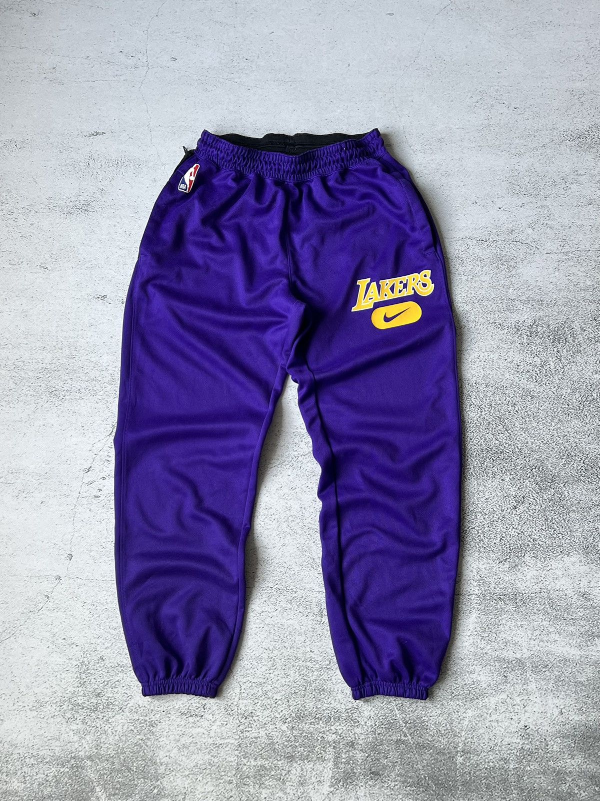 Nike Nike NBA Los Angeles Lakers Sweatpants Purple Gold Logo Size US 32 / EU 48 - 3 Thumbnail