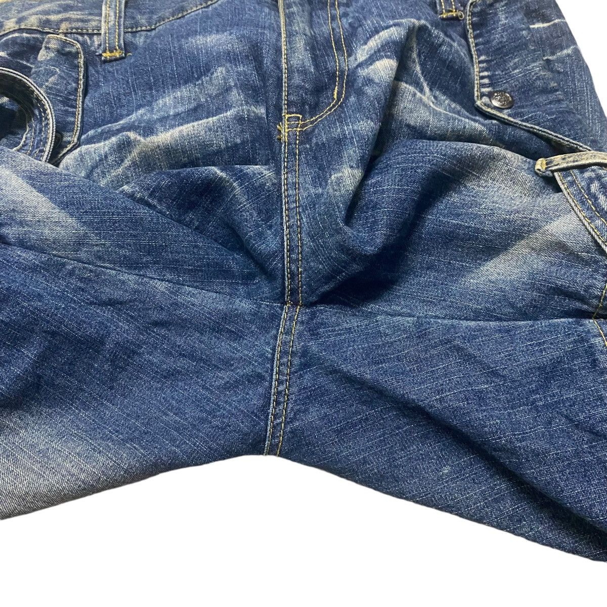 Japanese Brand Japanese Brand TOPISM Denim Bondage Raver Pants Size US 32 / EU 48 - 14 Thumbnail