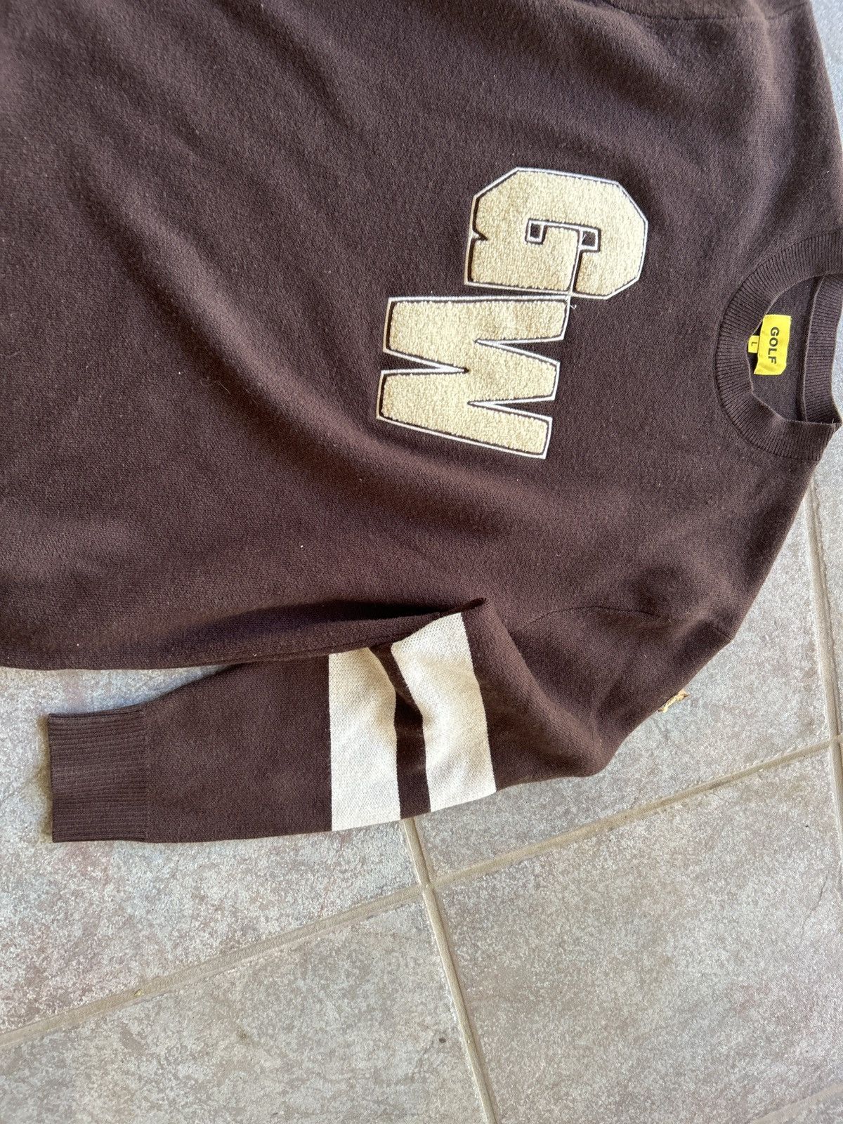 Golf Wang Golf Wang Pop Up AW2022 University Sweatshirt Brown/Cream Size US L / EU 52-54 / 3 - 4 Thumbnail