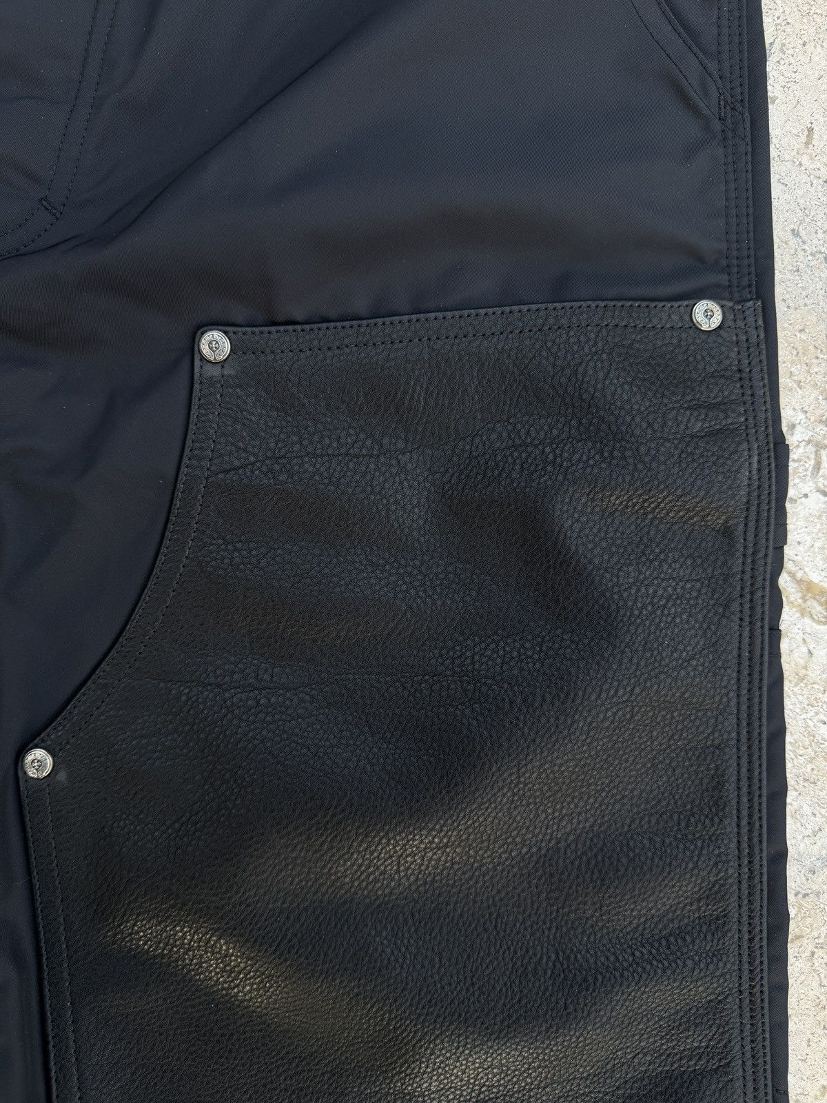 Chrome Hearts Chrome Hearts Nylon Leather Double Knee Shorts Size US 30 / EU 46 - 10 Thumbnail
