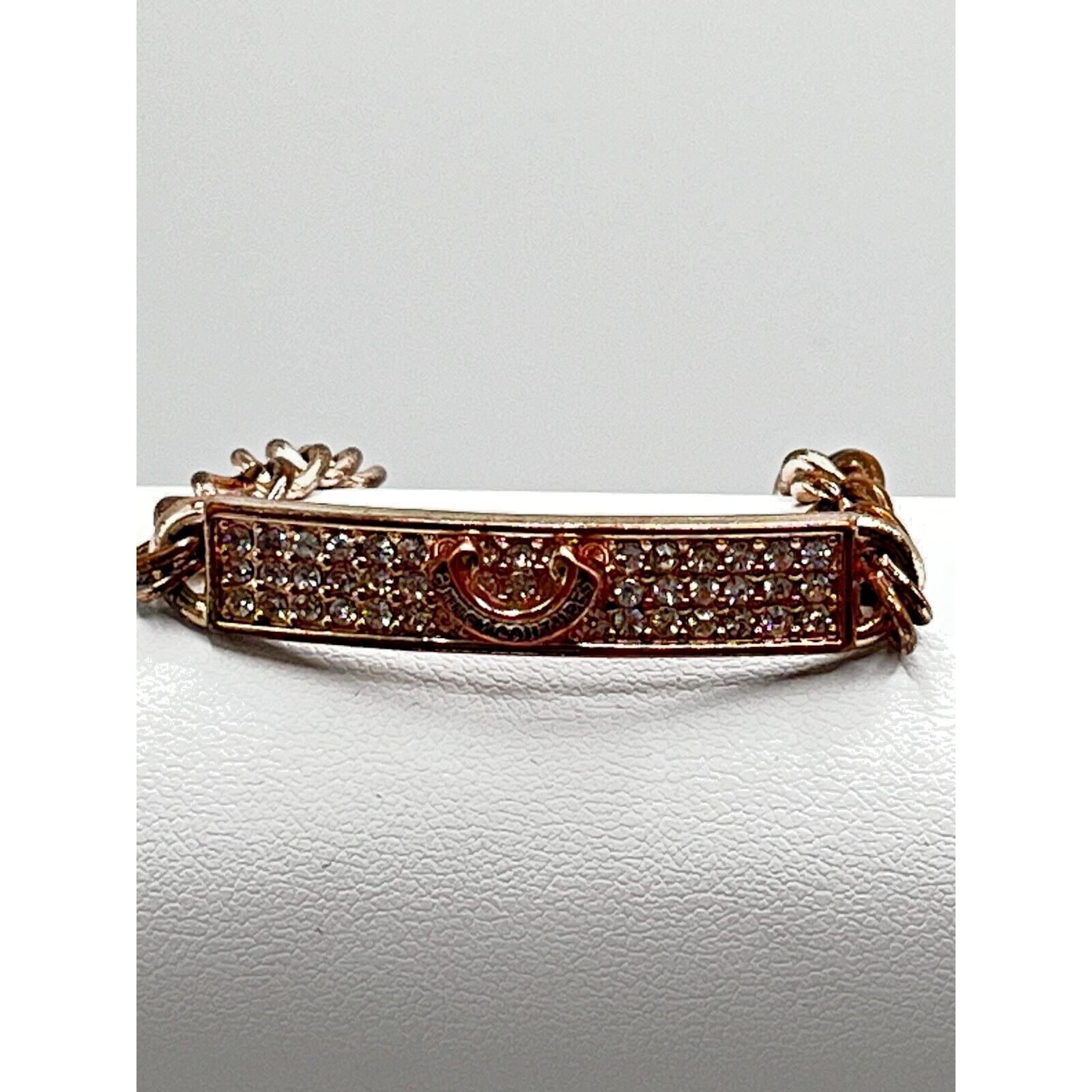 Juicy Couture Juicy Couture Rose Gold Bracelet Pave Stone Bar Bracelet Size ONE SIZE - 3 Thumbnail