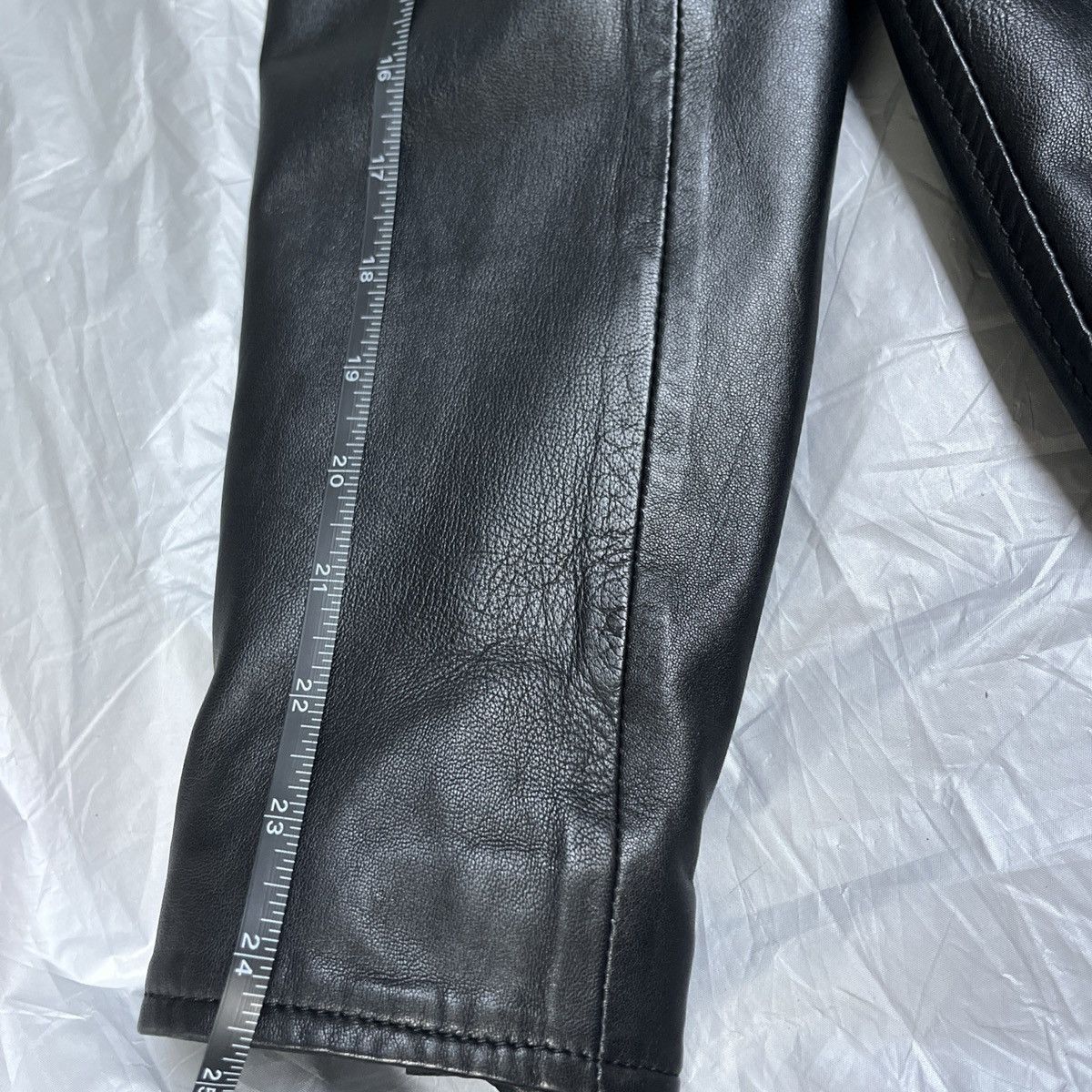 Diesel Diesel L-SHIRO-WH Racer Leather Jacket S (Zara, Dsquared2) Size US S / EU 44-46 / 1 - 5 Thumbnail