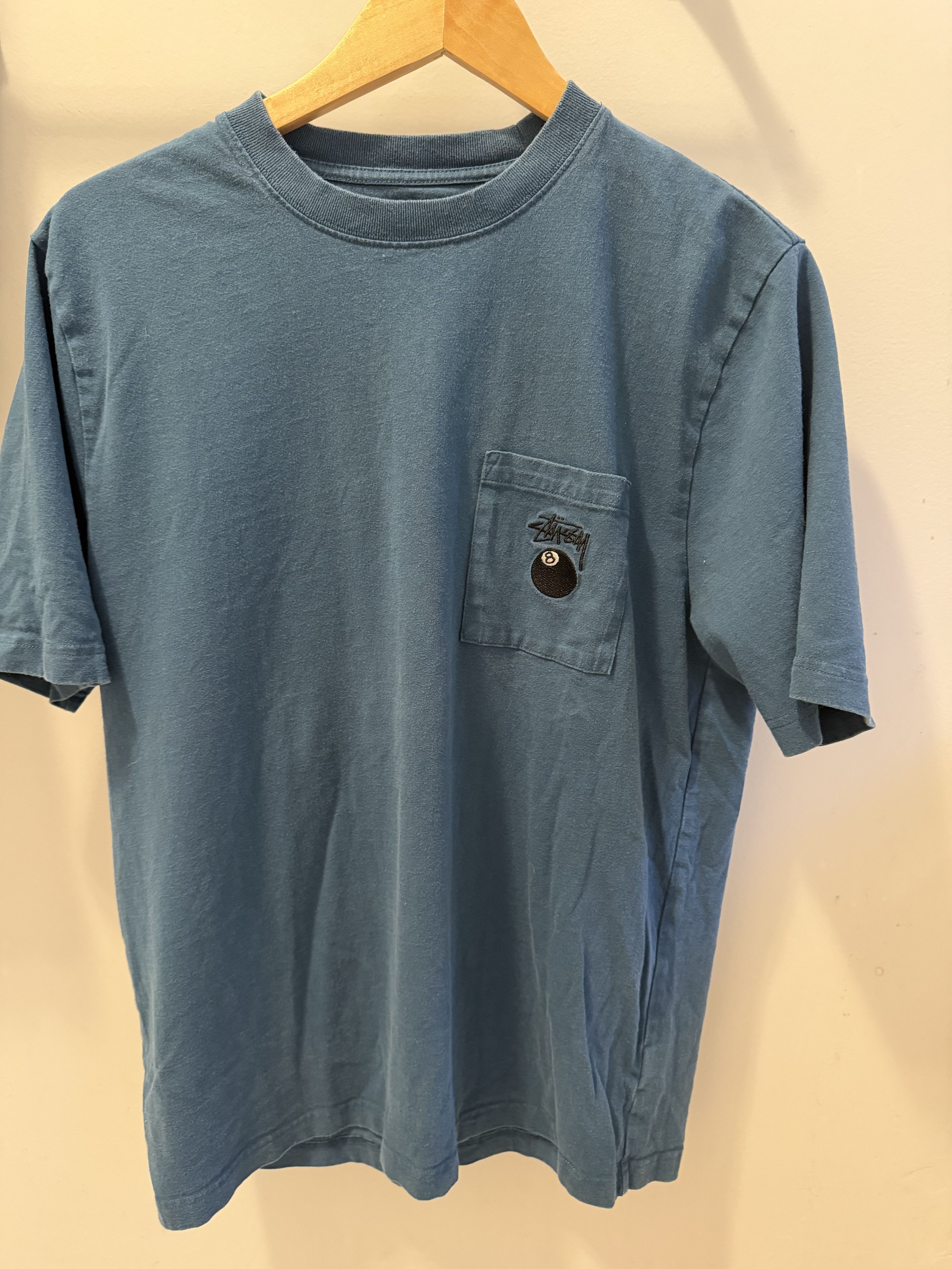 Stussy Stüssy 8-Ball Pocket Tee | Blue | Holiday 21 (Discontinued) Size US M / EU 48-50 / 2 - 1 Thumbnail