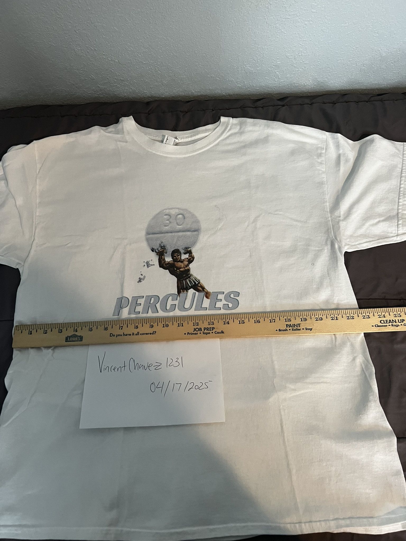 Vintage Bootleg Percules T-Shirt Size US L / EU 52-54 / 3 - 1 Thumbnail