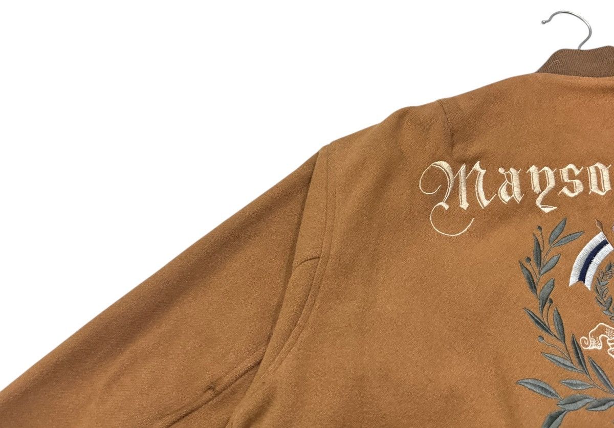 Japanese Brand Vintage Mayson Grey Wool Varsity Bomber Jacket Size US M / EU 48-50 / 2 - 5 Thumbnail