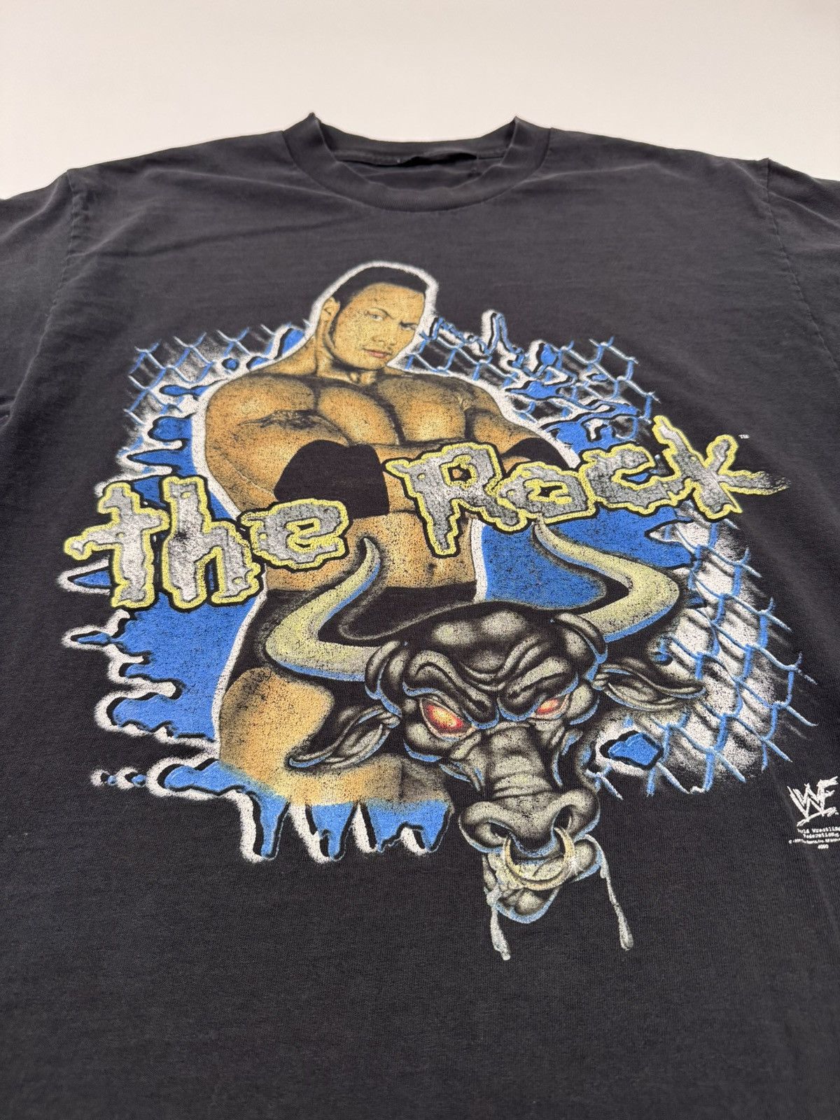 Other Vintage The Rock WWF Tee Size US XL / EU 56 / 4 - 4 Thumbnail