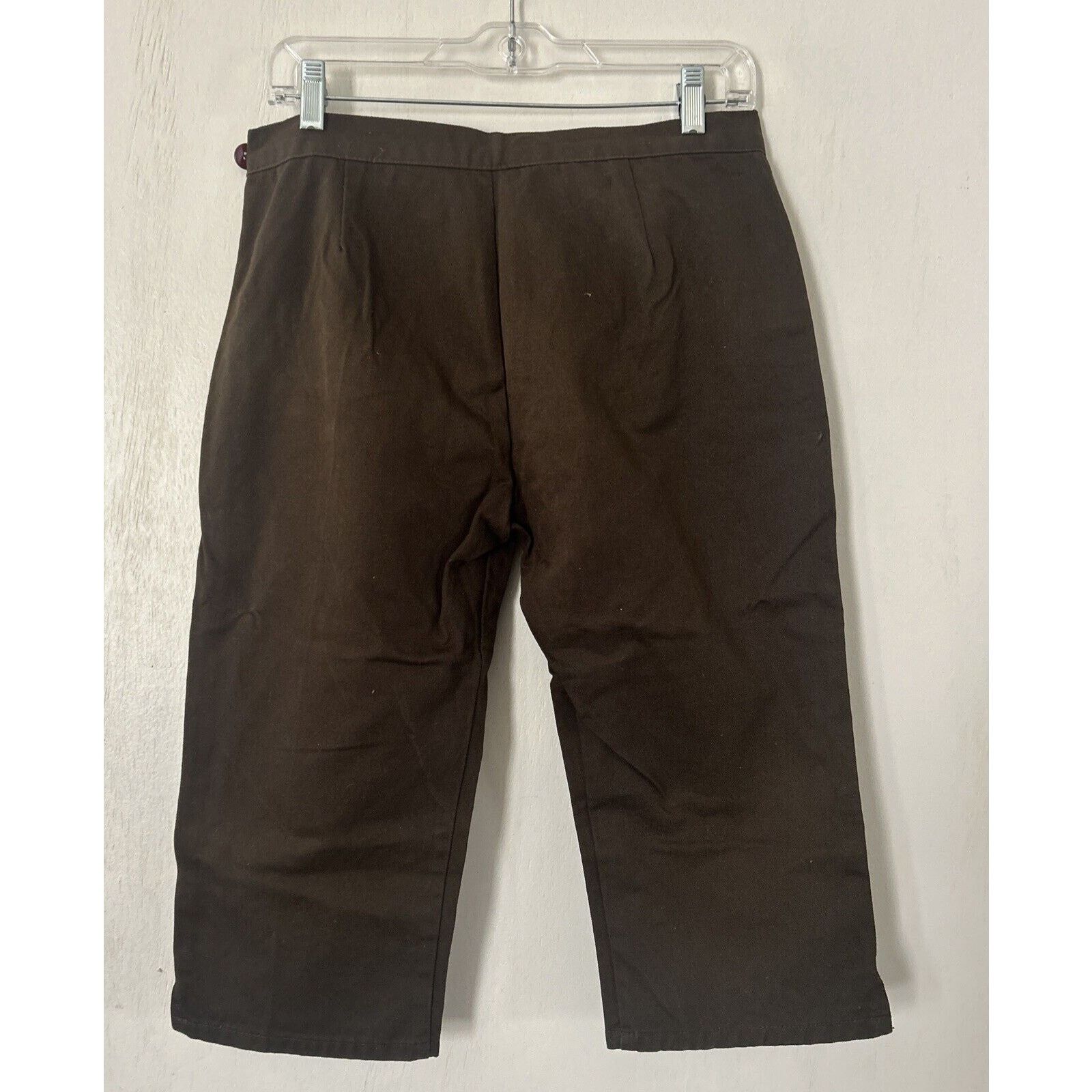L.E.I. Y2K L.E.I. Vintage Capri Pants Dark Brown Size 11 Size 32" / US 10 / IT 46 - 6 Thumbnail