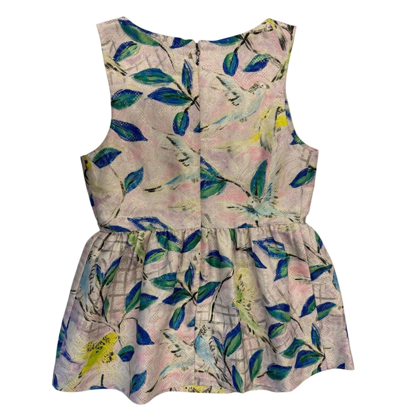 Anthropologie Leifsdottir Anthropologie Metallic Brocade Babydoll Top Sz 2 Size XS / US 0-2 / IT 36-38 - 4 Thumbnail