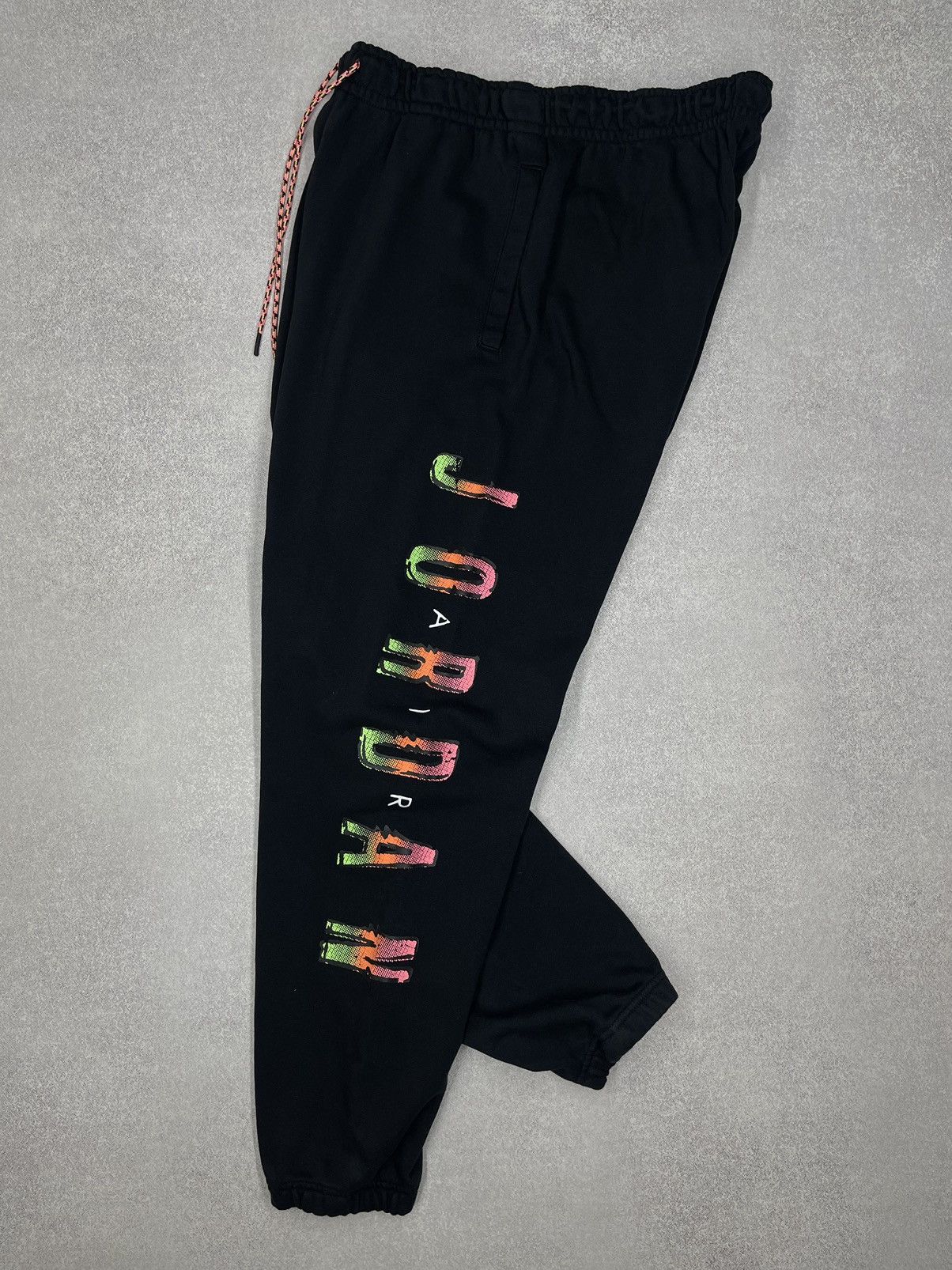 Jordan Brand Mens Nike Jordan Black Sweatpants Big Logo NBA Y2K ACG TN Size US 34 / EU 50 - 5 Thumbnail