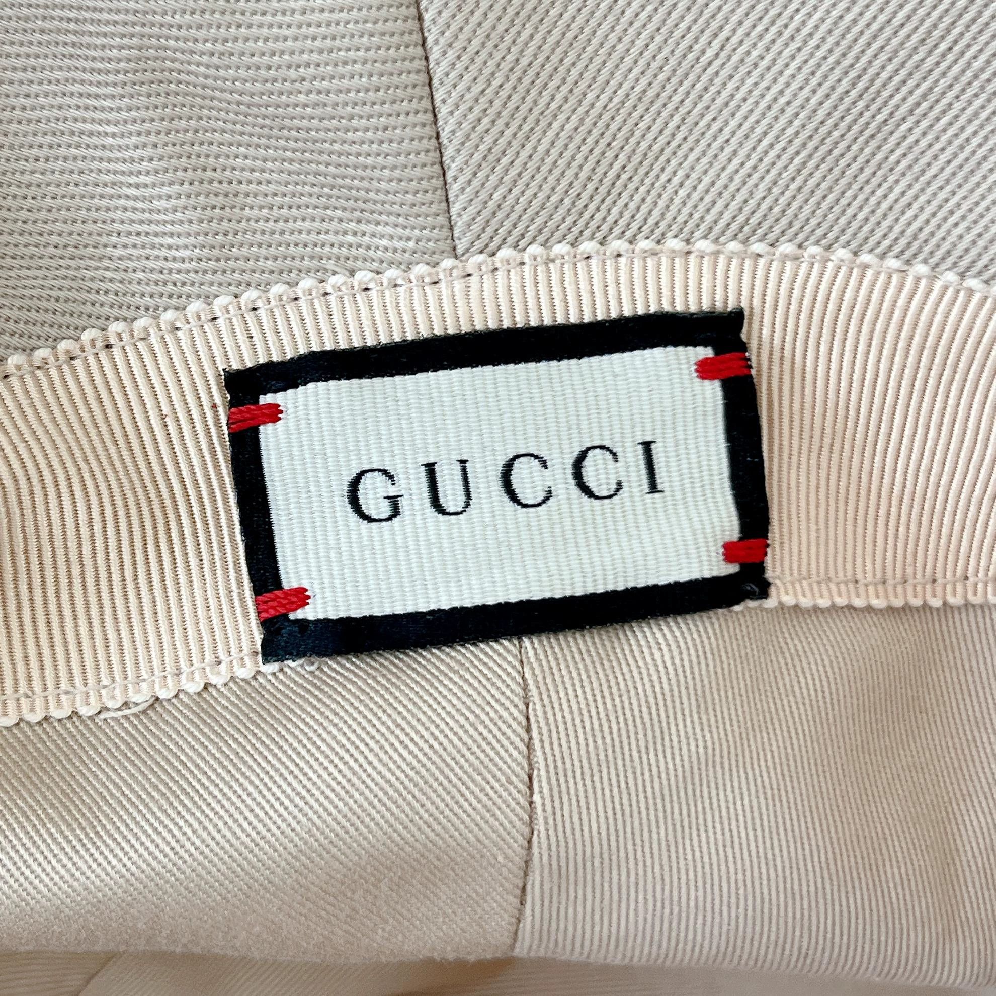 Gucci Gucci Khaki Bucket Hat L (59cm) Size ONE SIZE - 7 Thumbnail