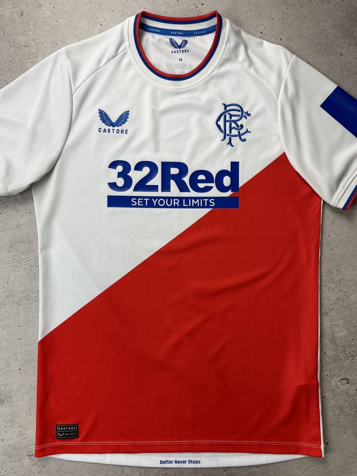 Castore Castore Glasgow Rangers Soccer Jersey Size M Size US M / EU 48-50 / 2 - 2 Thumbnail
