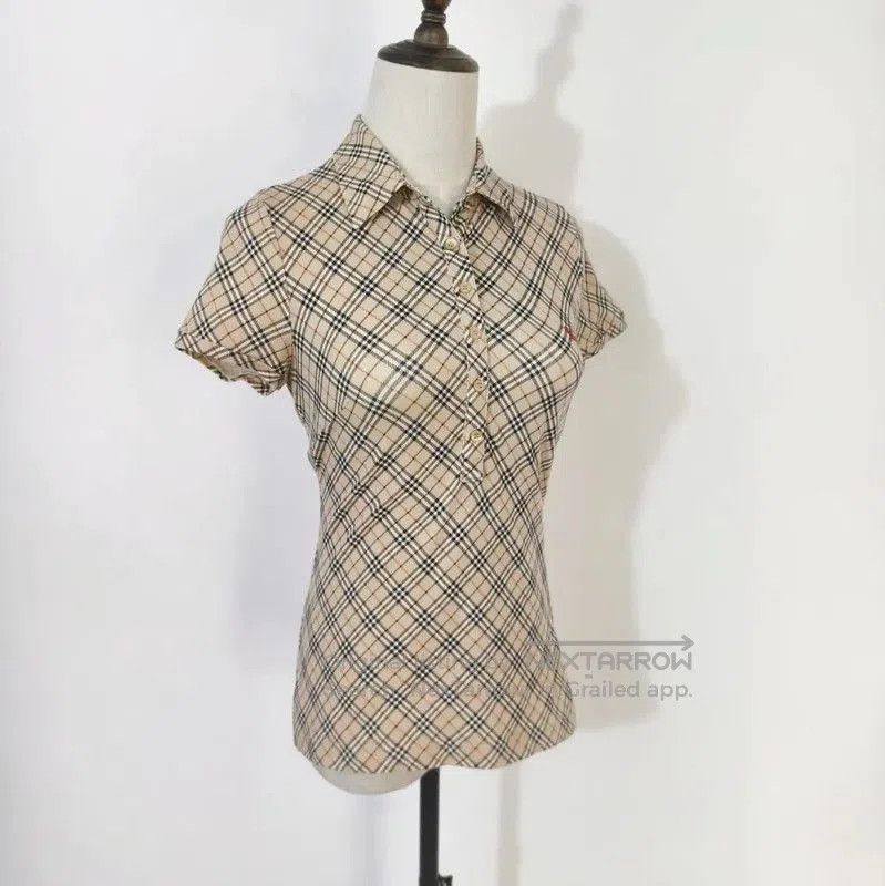 Burberry Burberry Women's Summer Plaid Cotton T-Shirt. Size M / US 6-8 / IT 42-44 - 3 Thumbnail