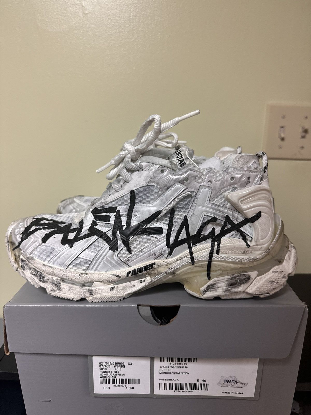 Balenciaga Balenciaga Graffiti Runner Size 44 WITH BOX | Grailed