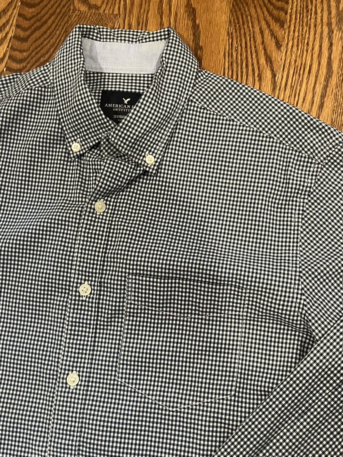 American Eagle Outfitters American Eagle Gingham Check Men’s Button Down Shirt Size US S / EU 44-46 / 1 - 2 Thumbnail