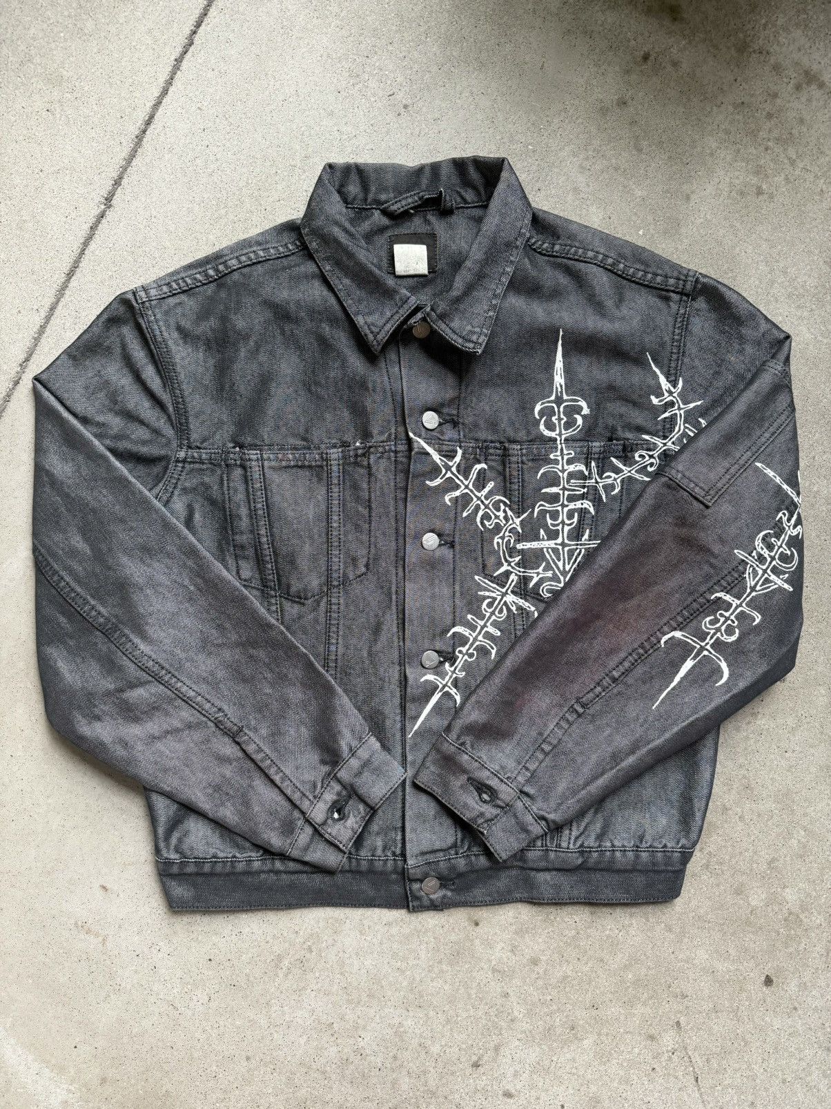 Levi's Vintage black denim jacket silvertab tattoo Size US L / EU 52-54 / 3 - 2 Thumbnail