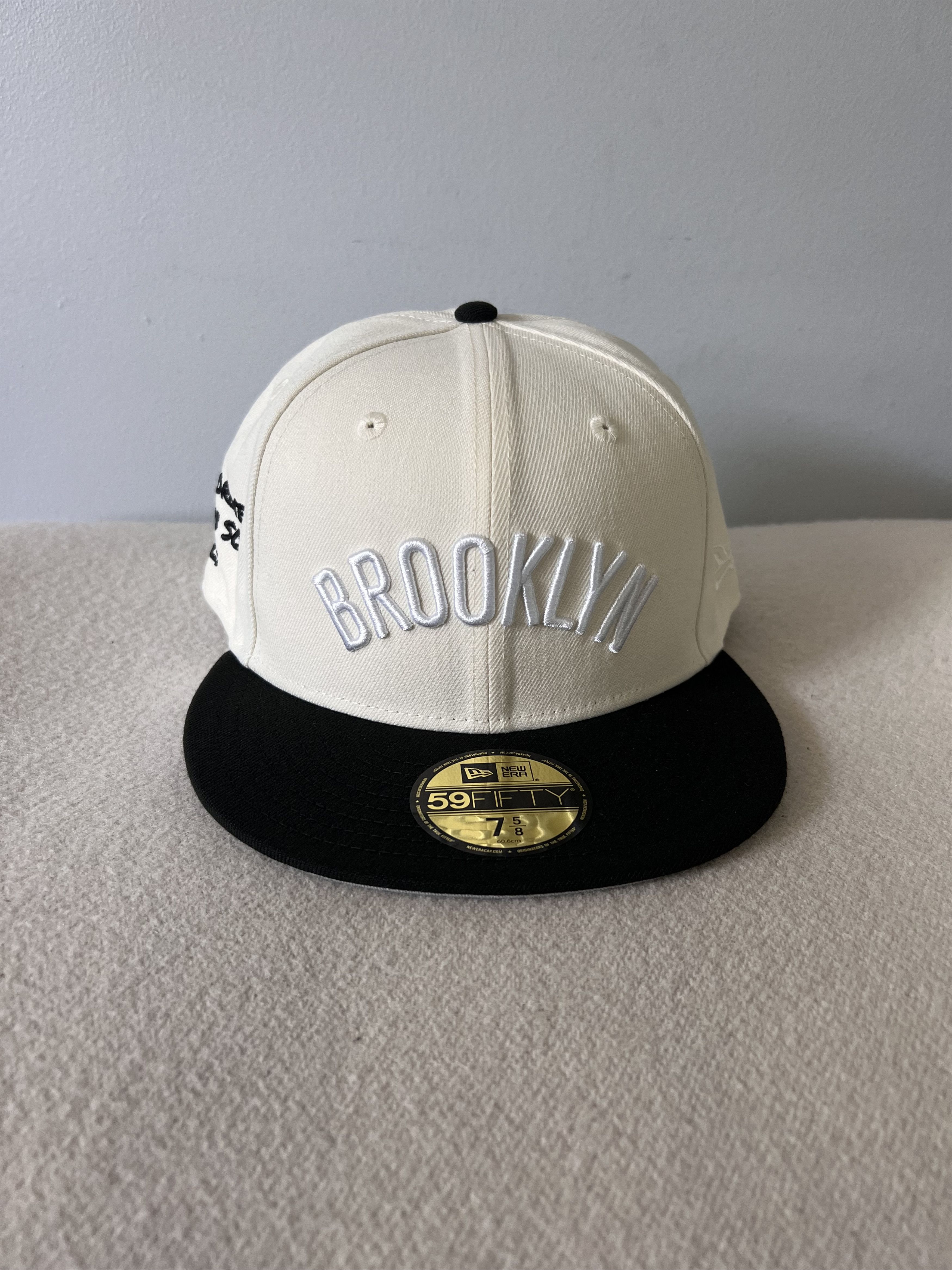 Hat Club 7 5/8 New Era Jae Tips Brooklyn Nets 59FIFTY Fitted Hat Size ONE SIZE - 2 Thumbnail