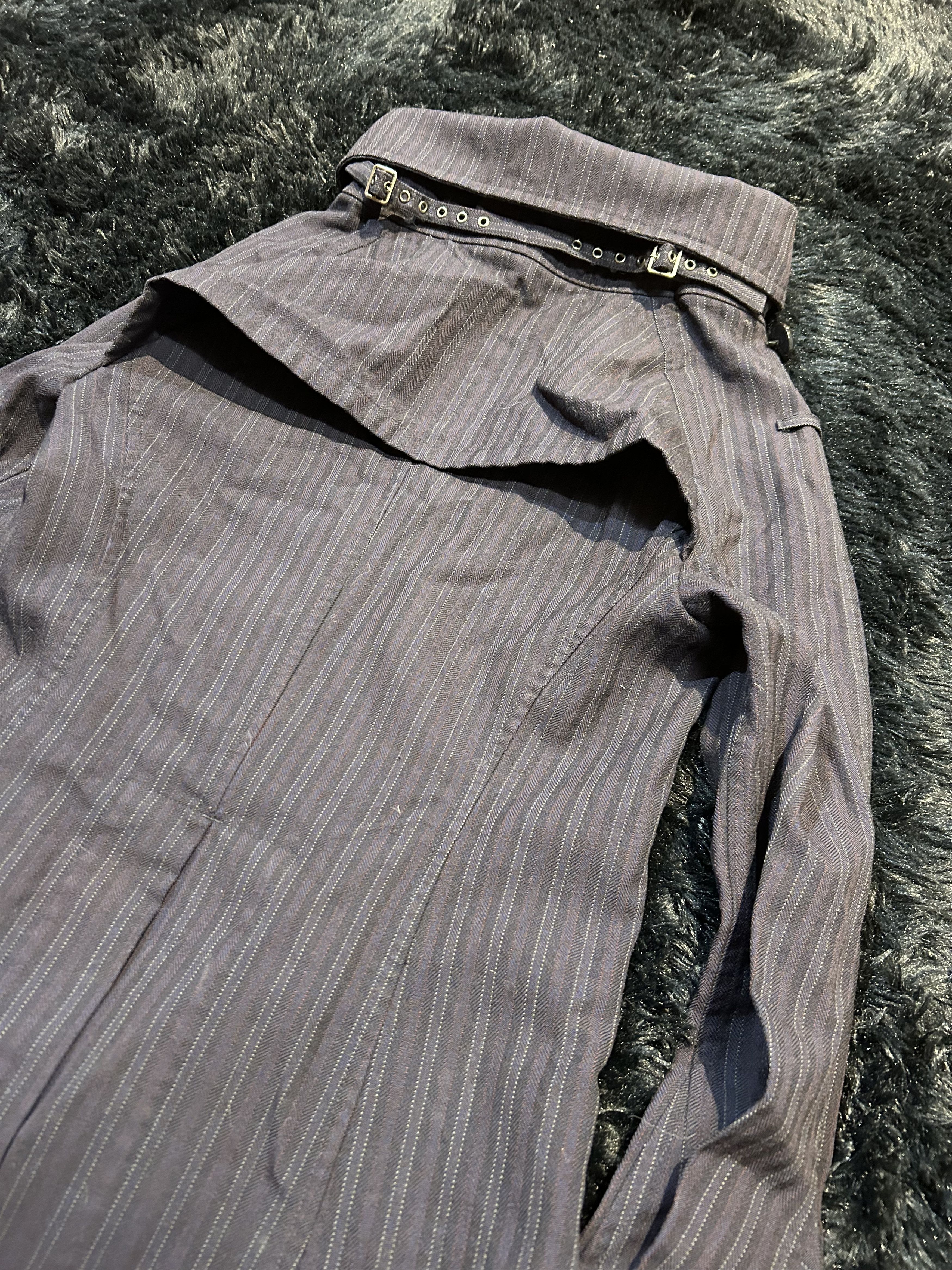 Comme des Garcons × Junya Watanabe Aw/05 Pinstripe Bondage Peacoat Size US S / EU 44-46 / 1 - 4 Thumbnail