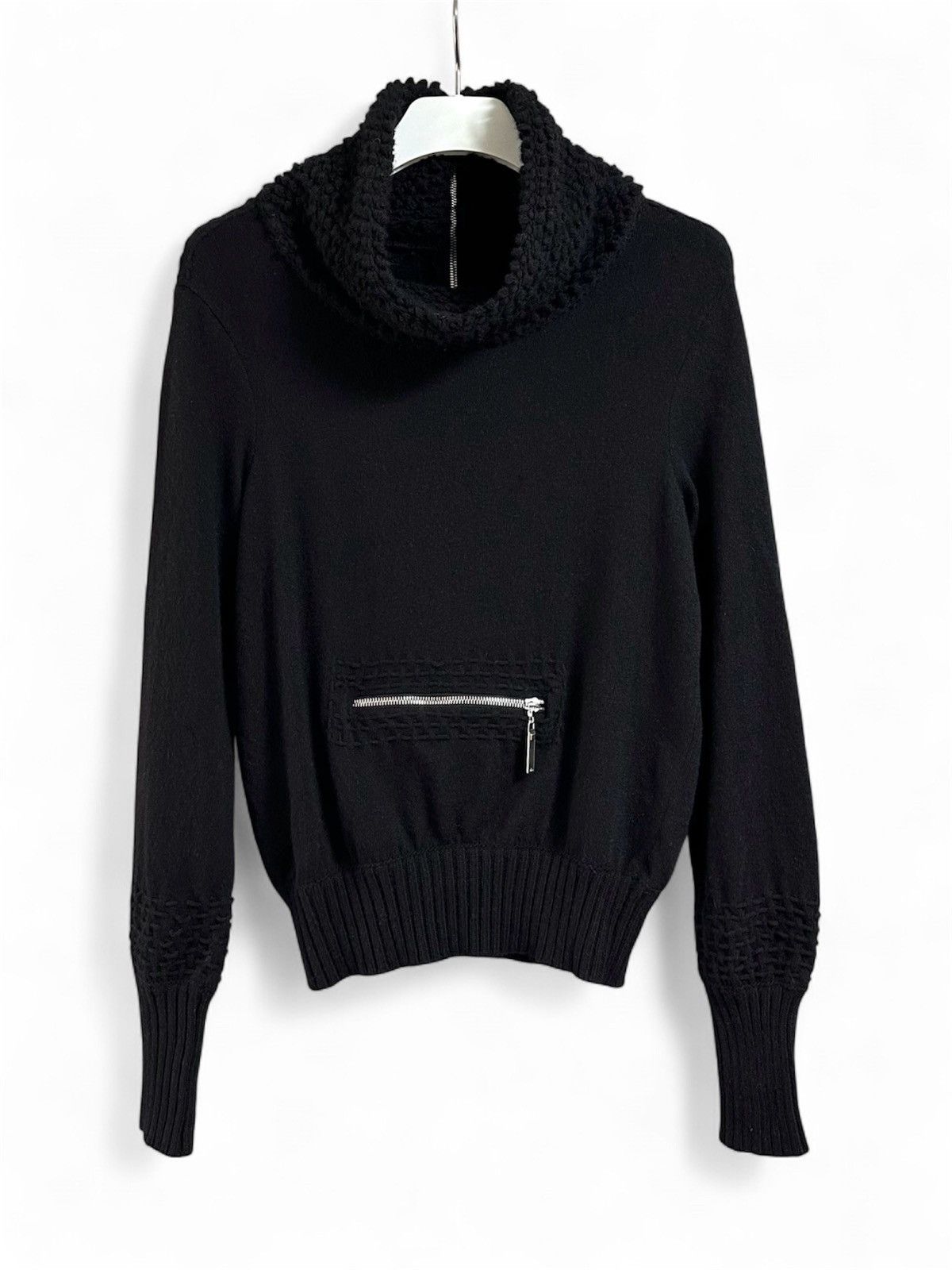Dior Christian Dior John Galliano Wool Chunky Zip Neck, Size M Size M / US 6-8 / IT 42-44 - 1 Thumbnail