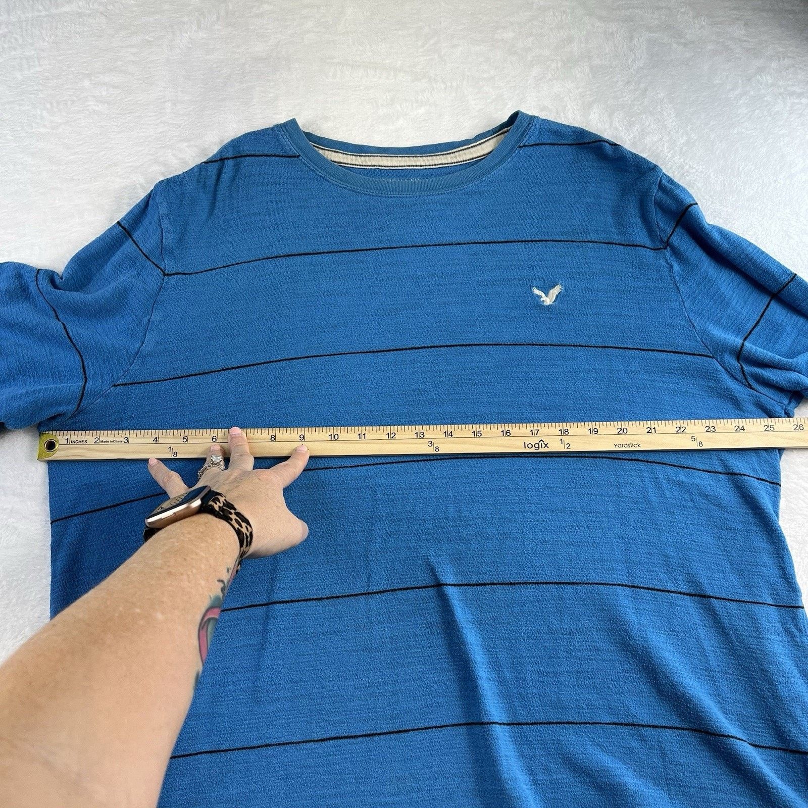 American Eagle Outfitters Y2K American Eagle XXL Vintage Fit Preppy Striped Shirt Mens Size US XXL / EU 58 / 5 - 8 Thumbnail
