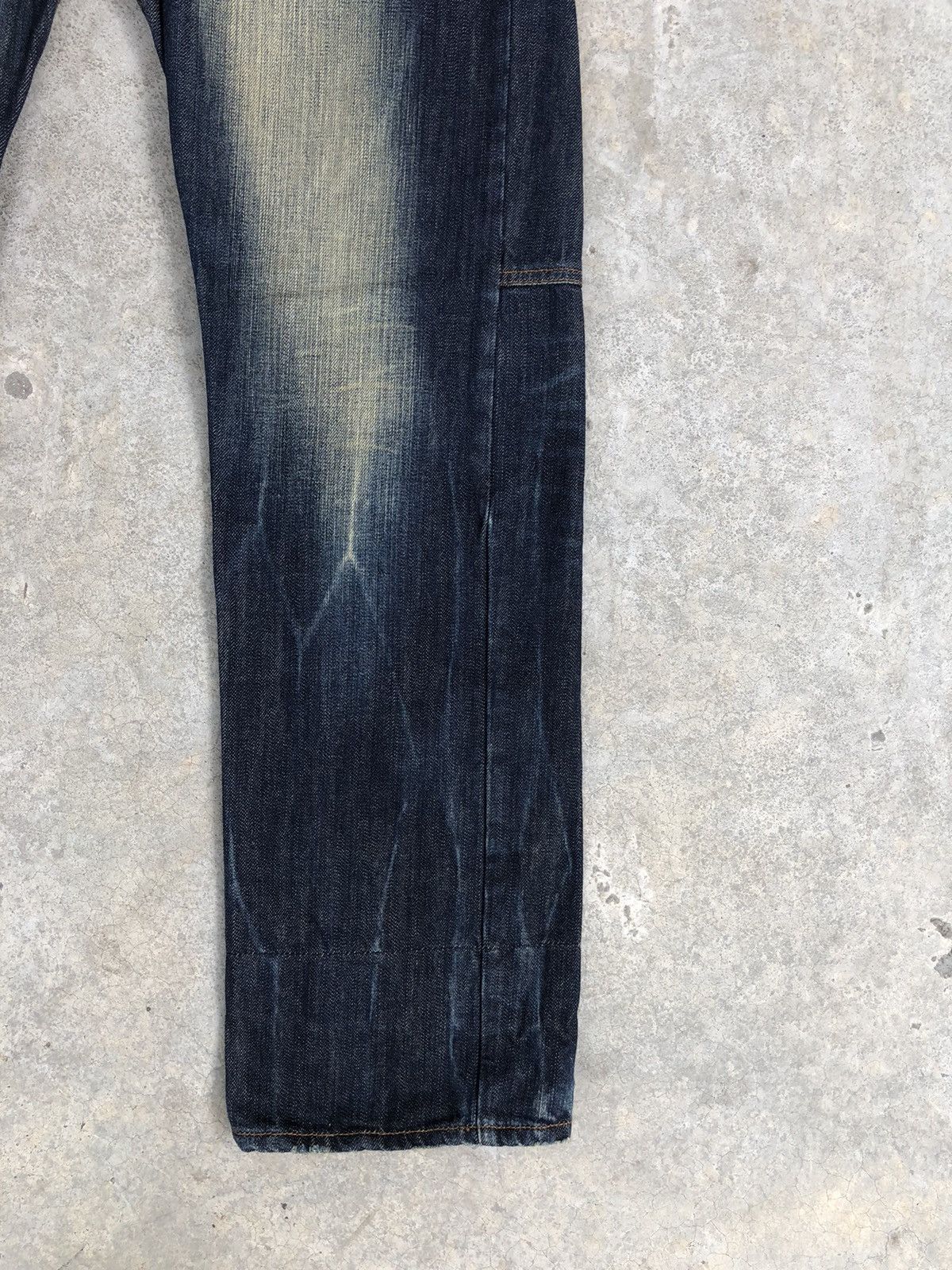 Japanese Brand Japanese Dominate Handcrafted Double Waist Distressed Jeans Size US 32 / EU 48 - 7 Thumbnail
