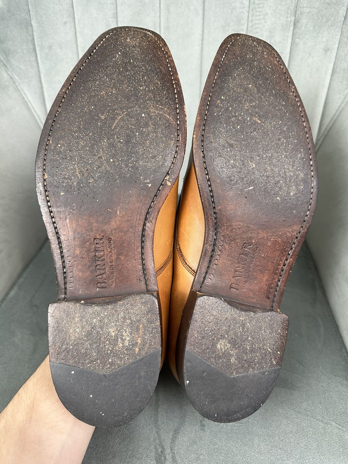 Barker × Handmade Barker London Leather Handmade Shoes Men’s 9 Size Size US 9 / EU 42 - 18 Thumbnail
