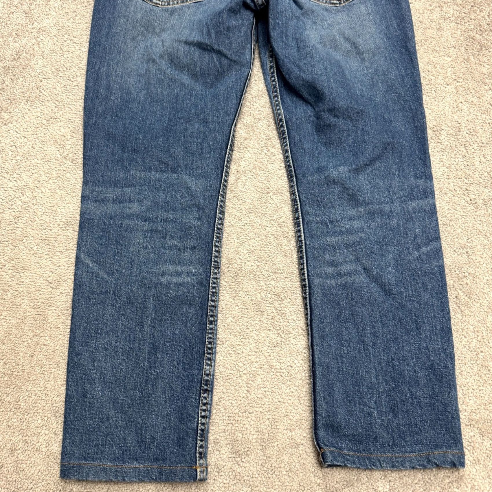 Levi's Levi's Jeans Slim Straight Leg Denim Mens 36x30 Blue Medium Wash Casual Jeans Size US 36 / EU 52 - 4 Thumbnail