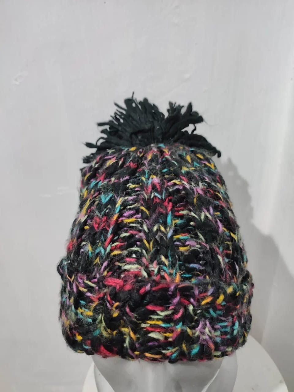 Japanese Brand Grazie Multicolour Knitted Beanie Hats Size ONE SIZE - 3 Thumbnail