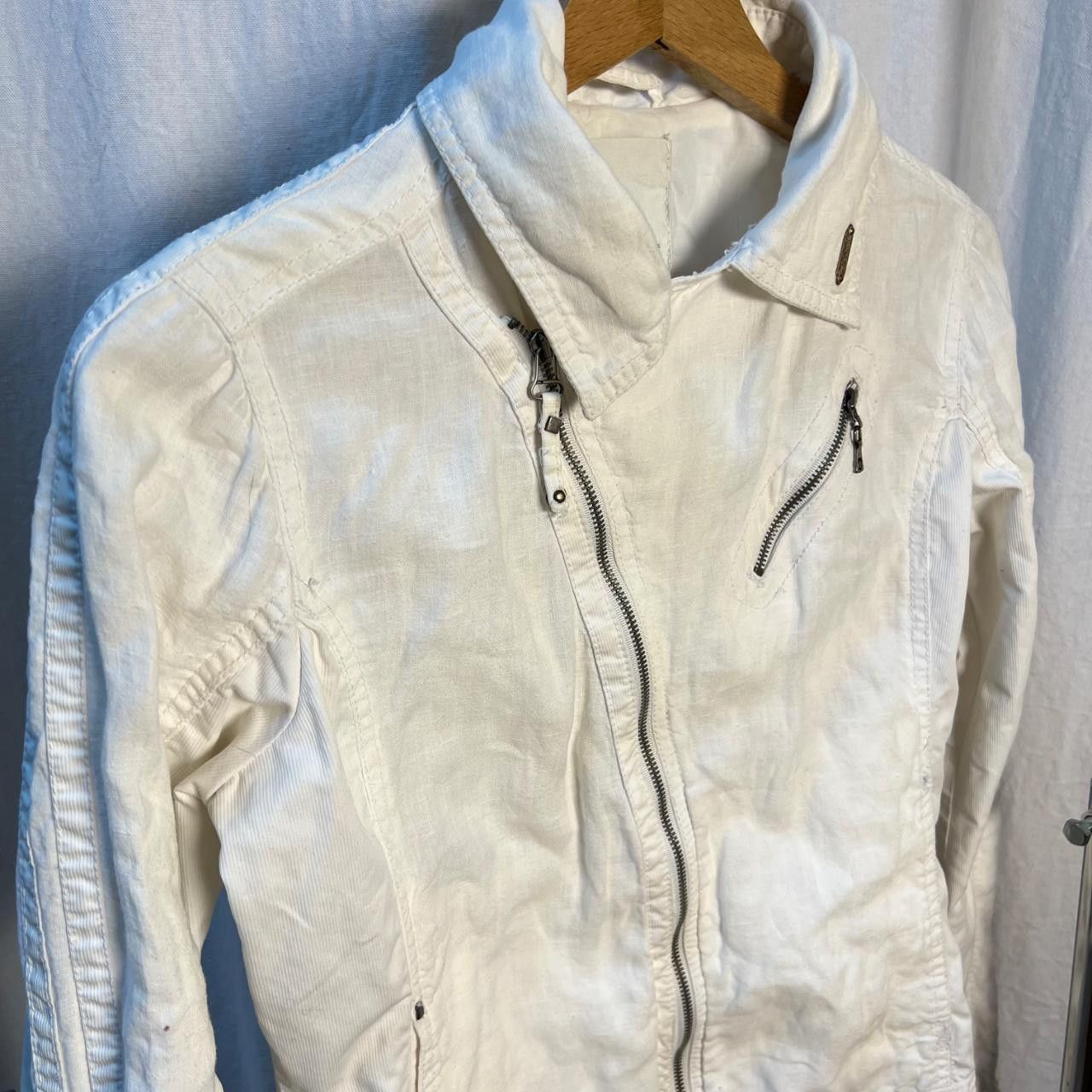 Diesel Diesel Women's asymmetric White Jacket Size S / US 4 / IT 40 - 8 Thumbnail