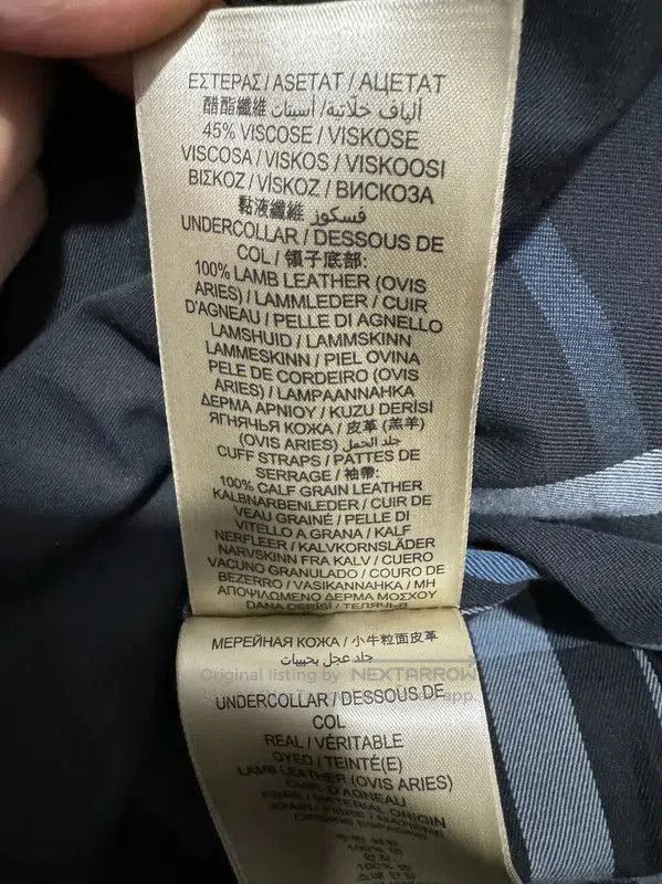Burberry Burberry Black Leather Logo Embroidered Trench Coat. Size US S / EU 44-46 / 1 - 7 Thumbnail